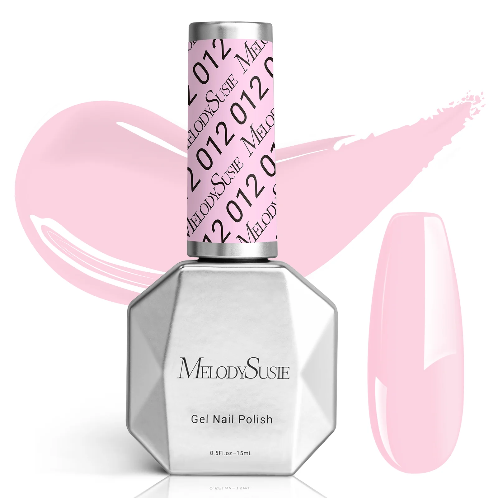 012 Milky Pink - TPO-Free Faster UV Curing Gel Nail Polish 0.5 fl oz/15ml
