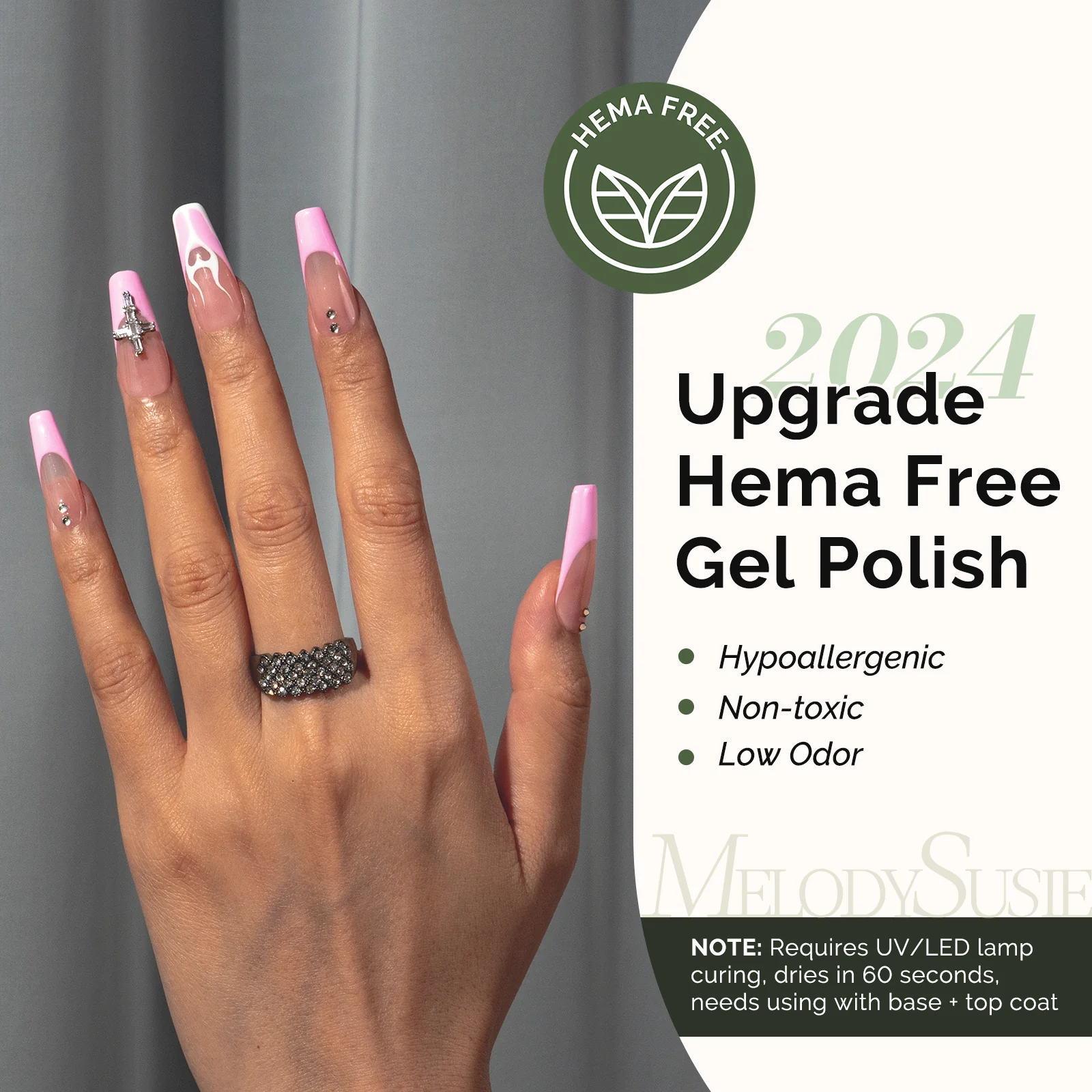 012 Pretty Pink - HEMA-Free Gel Nail Polish 0.5 fl oz/15ml - Image 2