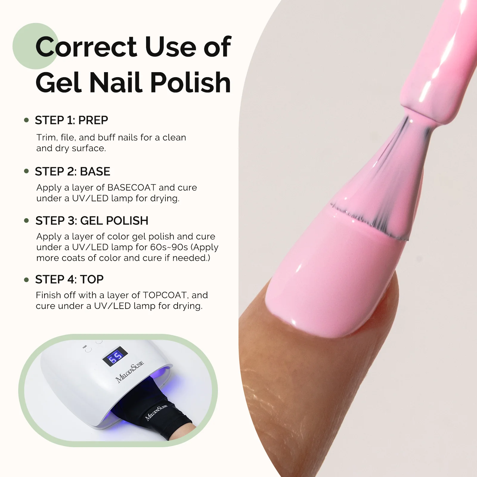 012 Pretty Pink - HEMA-Free Gel Nail Polish 0.5 fl oz/15ml - Image 5