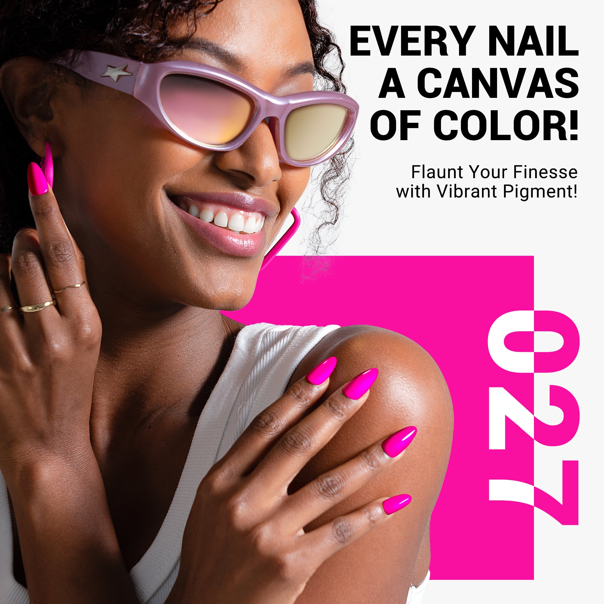 027 Neon Pink - TPO-Free Thick Gel Nail Polish(15ml) - Image 5