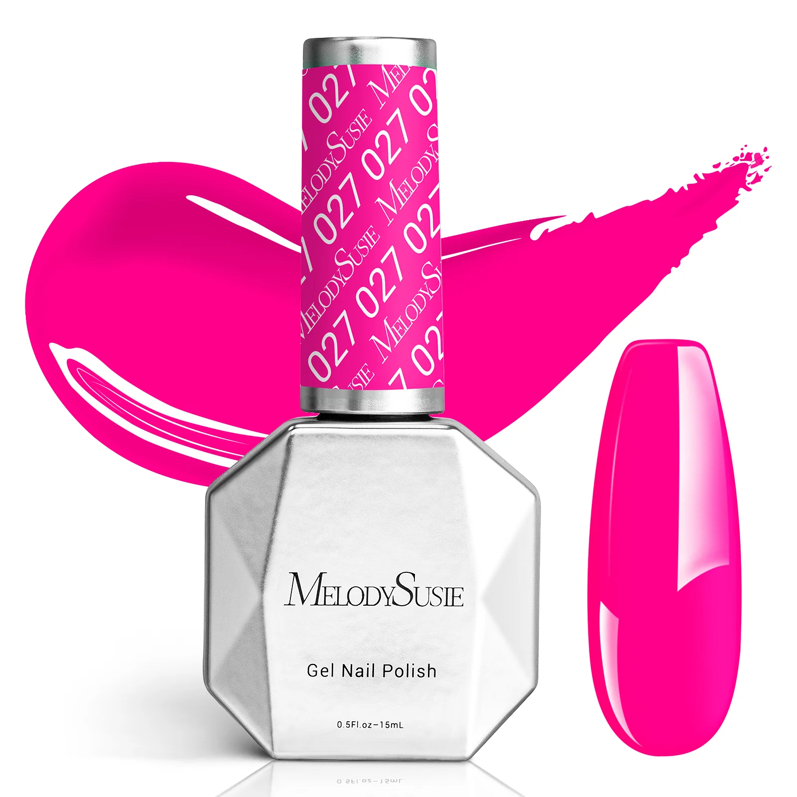 027 Peony Pink - TPO-Free Faster UV Curing Gel Nail Polish 0.5 fl oz/15ml