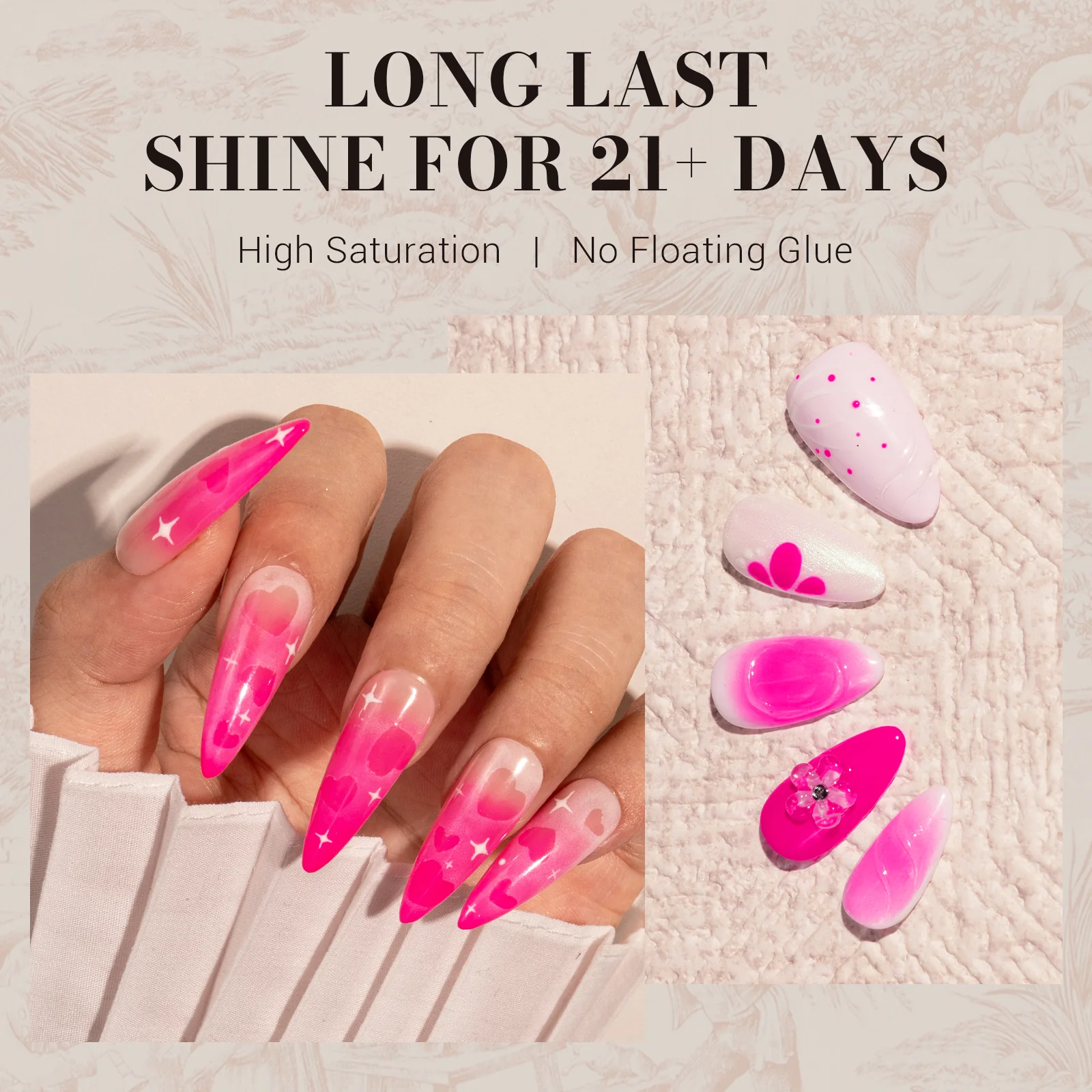 027 Peony Pink - TPO-Free Faster UV Curing Gel Nail Polish 0.5 fl oz/15ml - Image 4