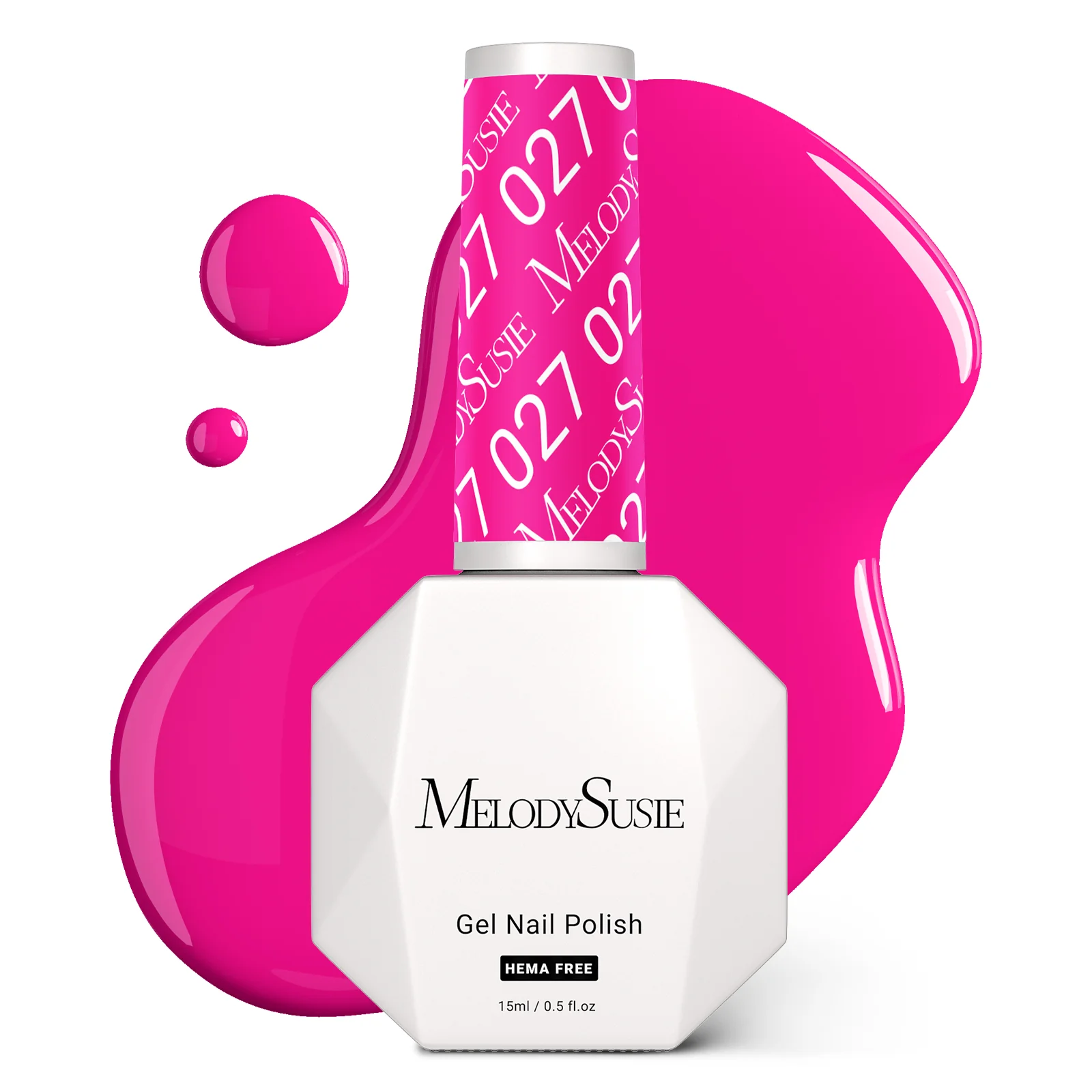 027 Peony Pink- HEMA-Free Gel Nail Polish 0.5 fl oz/15ml