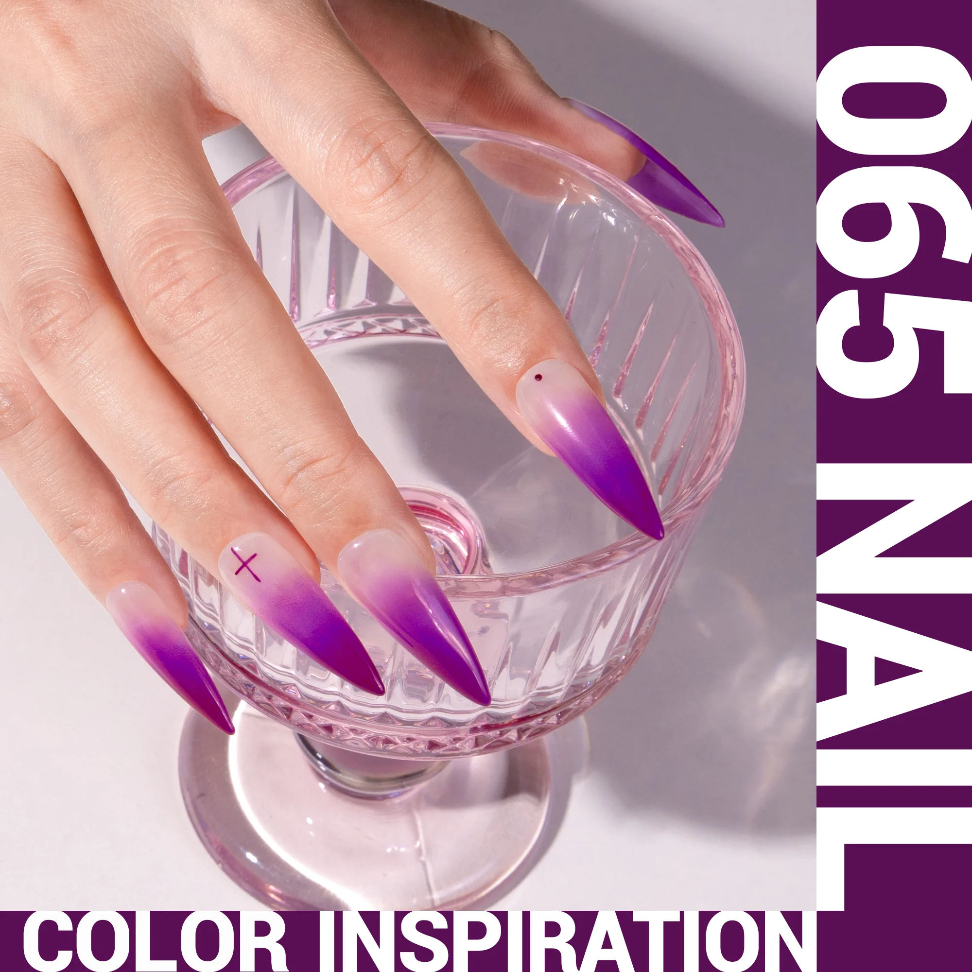 065 Dark Purple - Gel Nail Polish(15ml) - Image 2