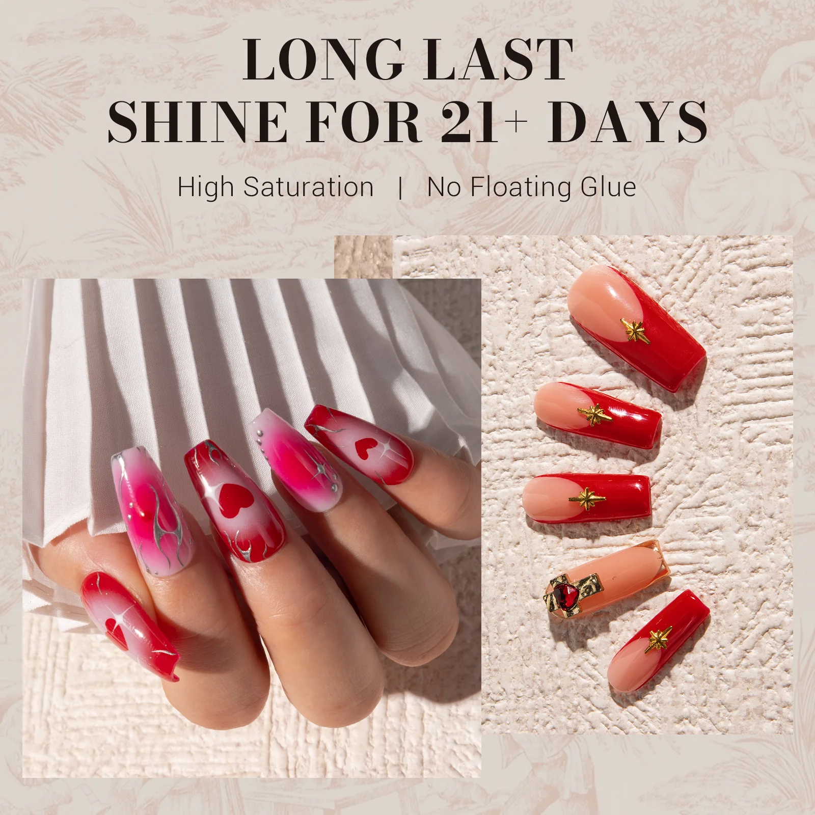 072 red - TPO-Free Faster UV Curing Gel Nail Polish 0.5 fl oz/15ml - Image 4