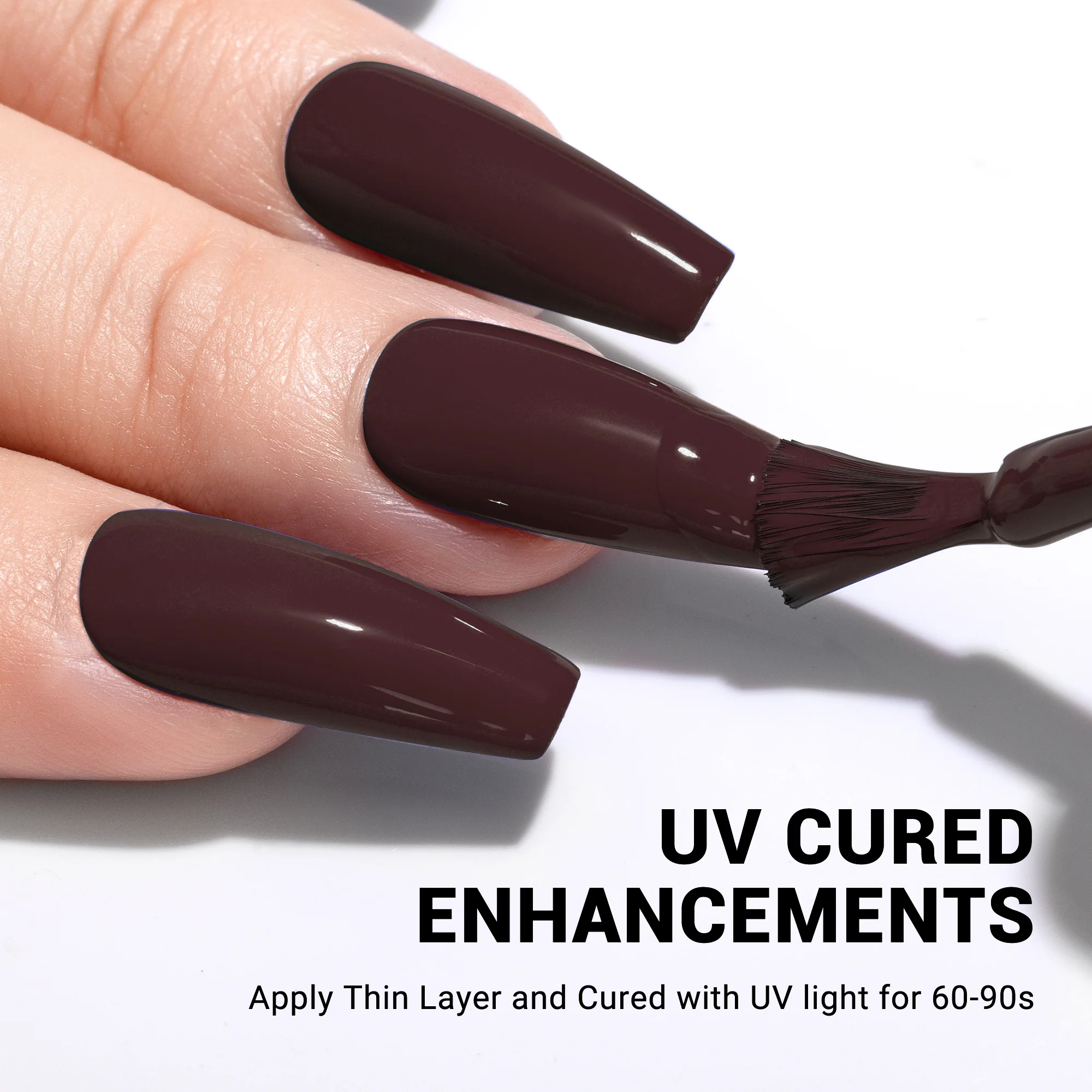 077 Red Brown  - TPO-Free Thick Gel Nail Polish(15ml) - Image 3