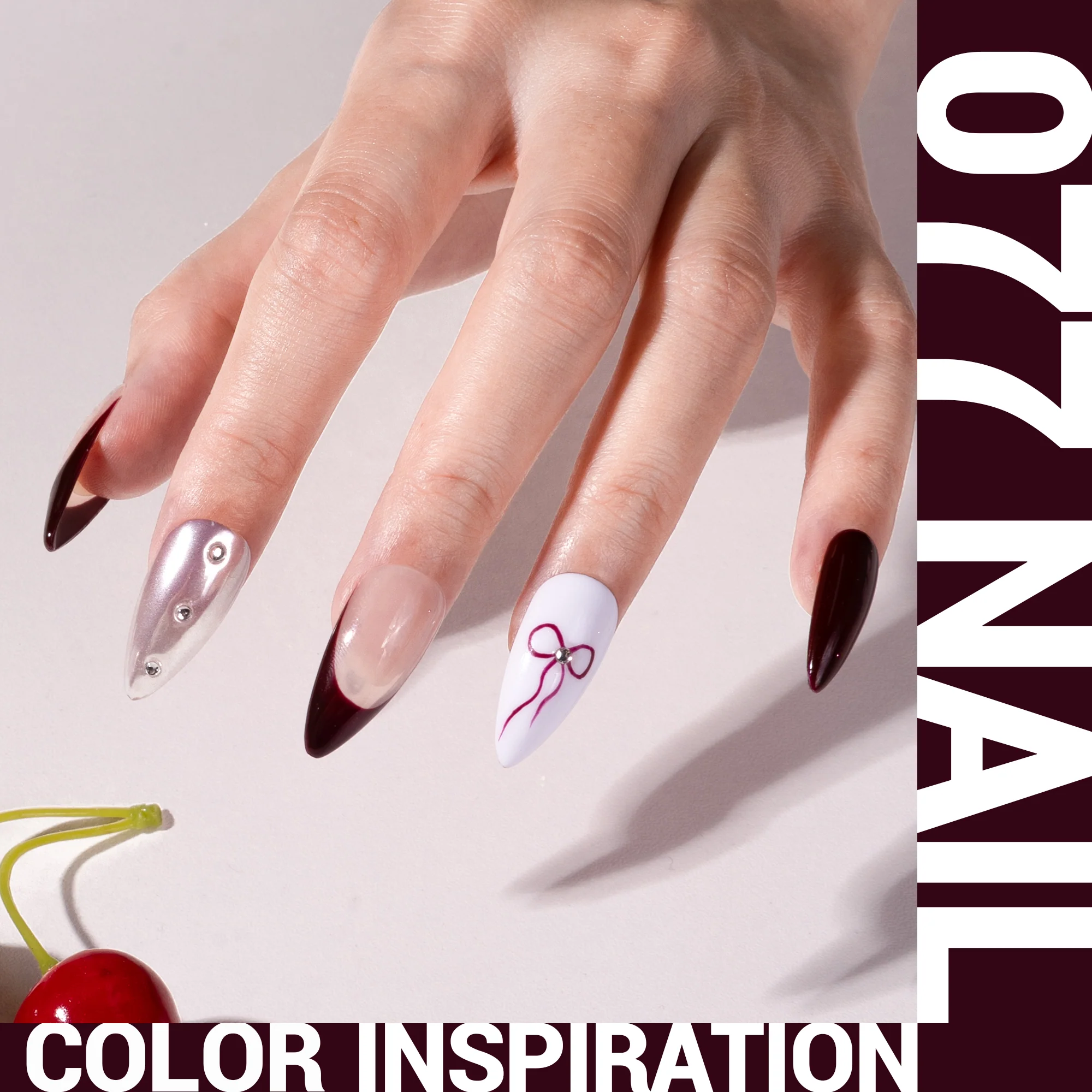 077 Red Brown  - TPO-Free Thick Gel Nail Polish(15ml) - Image 4