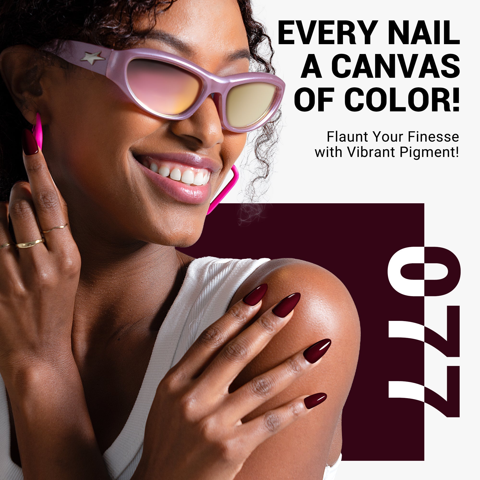 077 Red Brown  - TPO-Free Thick Gel Nail Polish(15ml) - Image 5