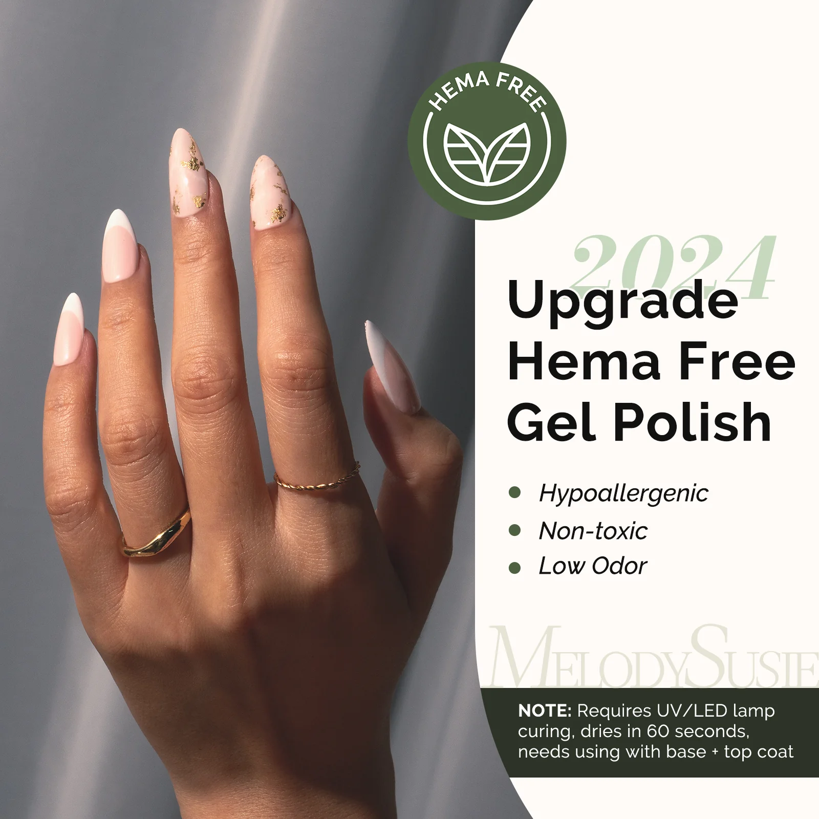 093 Nude Pink - HEMA-Free Gel Nail Polish 0.5 fl oz/15ml - Image 2