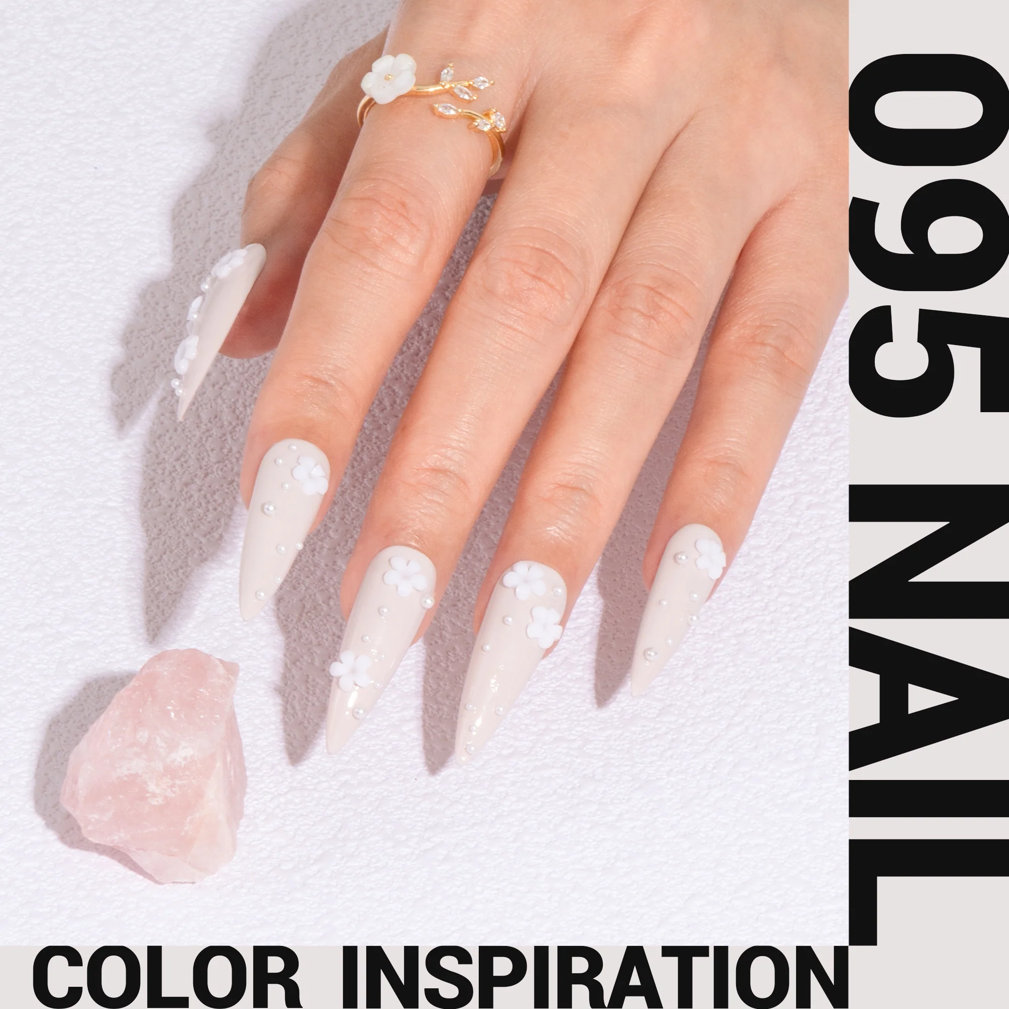 095 Glaze White - TPO-Free Thick Gel Nail Polish (15ml) - Image 3