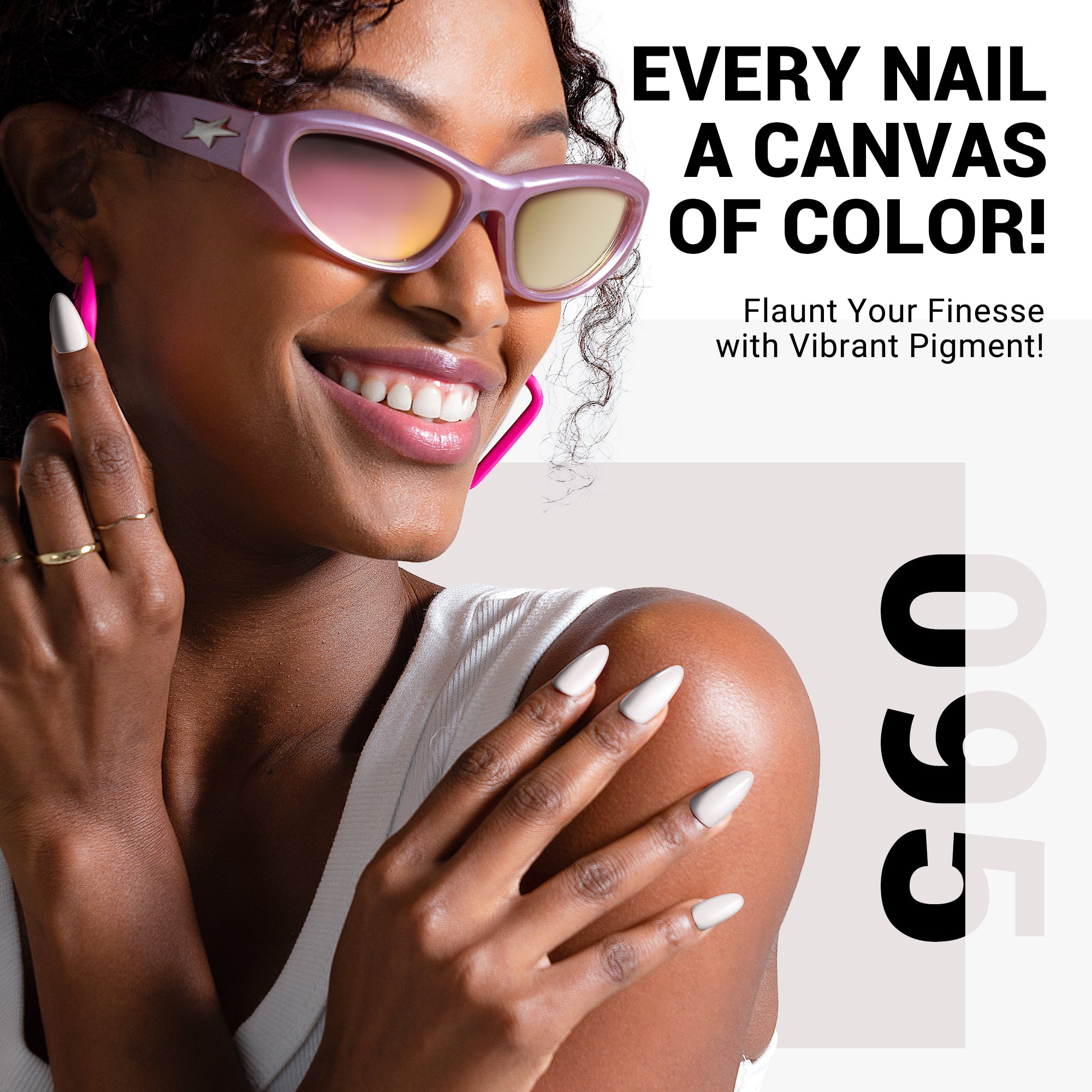 095 Glaze White - TPO-Free Thick Gel Nail Polish (15ml) - Image 4