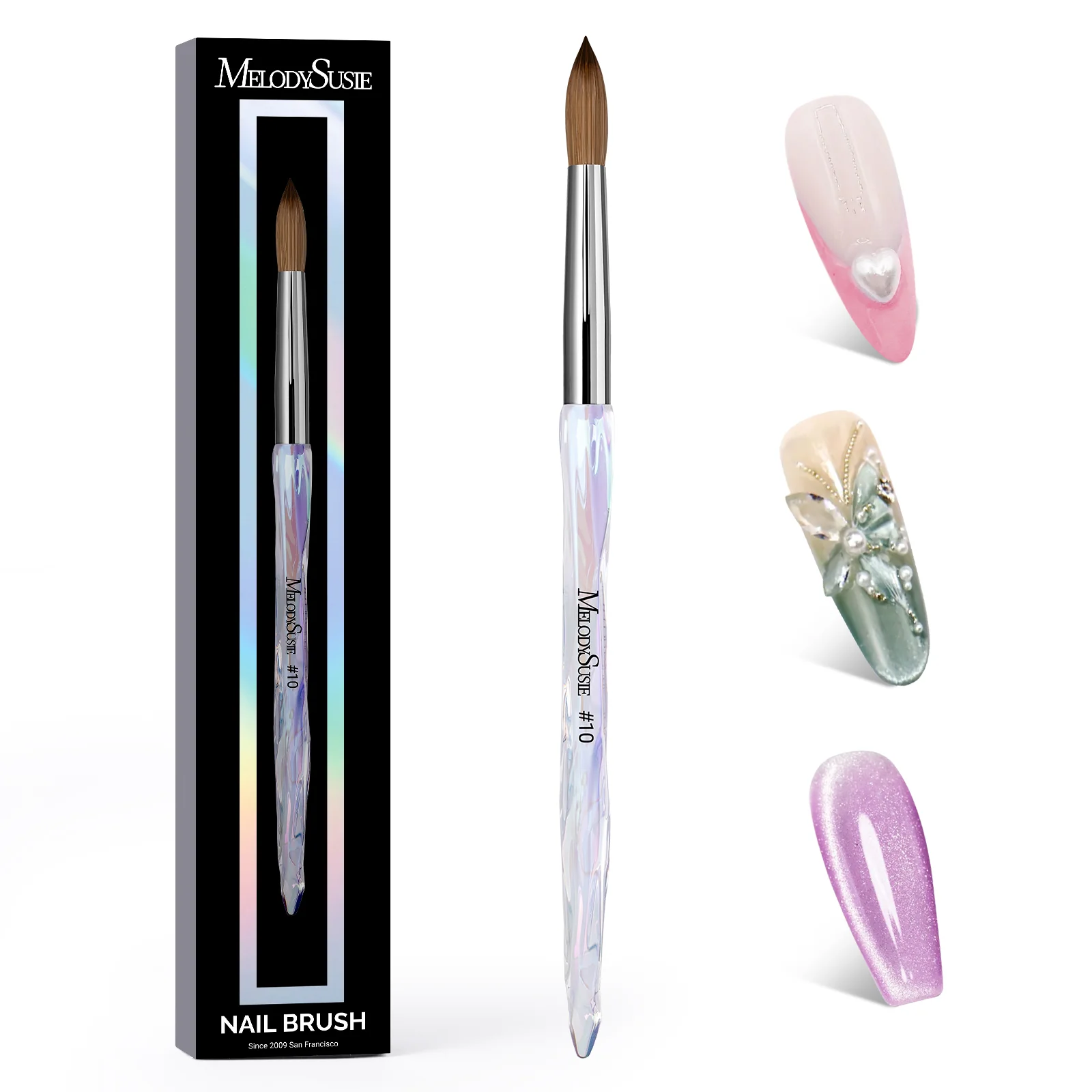 100% Kolinsky Acrylic Nail Brush - Image 8