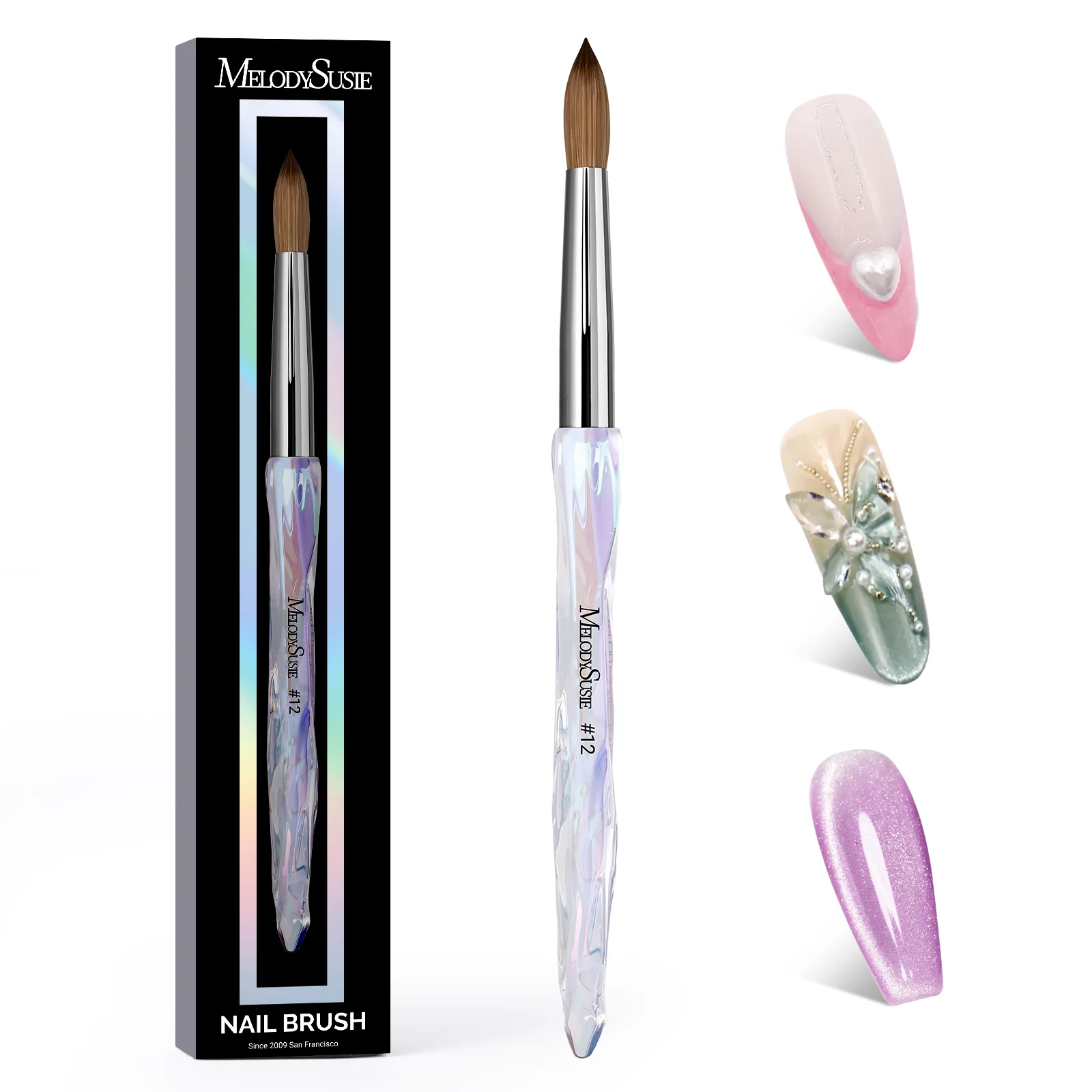 100% Kolinsky Acrylic Nail Brush - Image 9