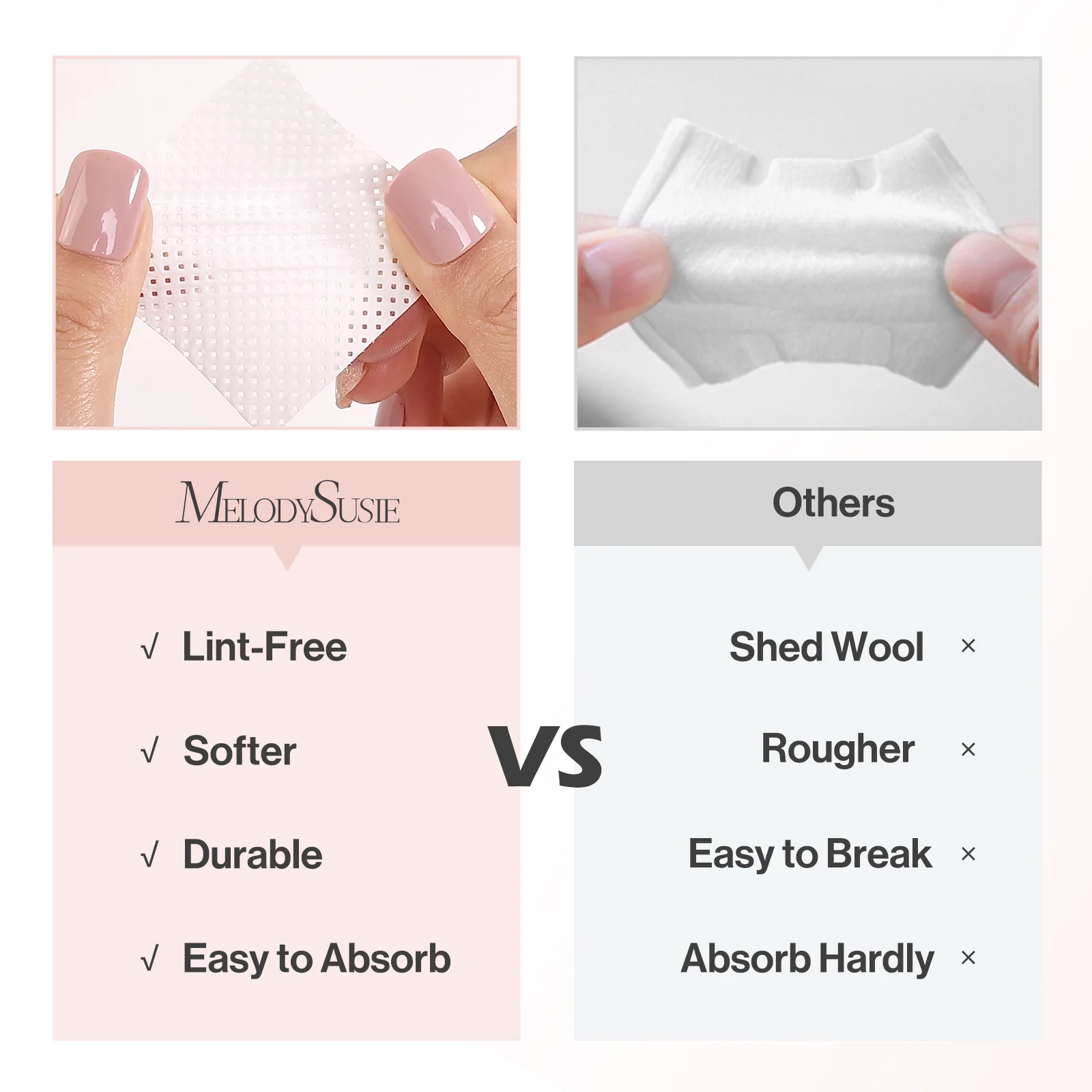 1050 Pcs Lint Free Nail Wipes - Image 3
