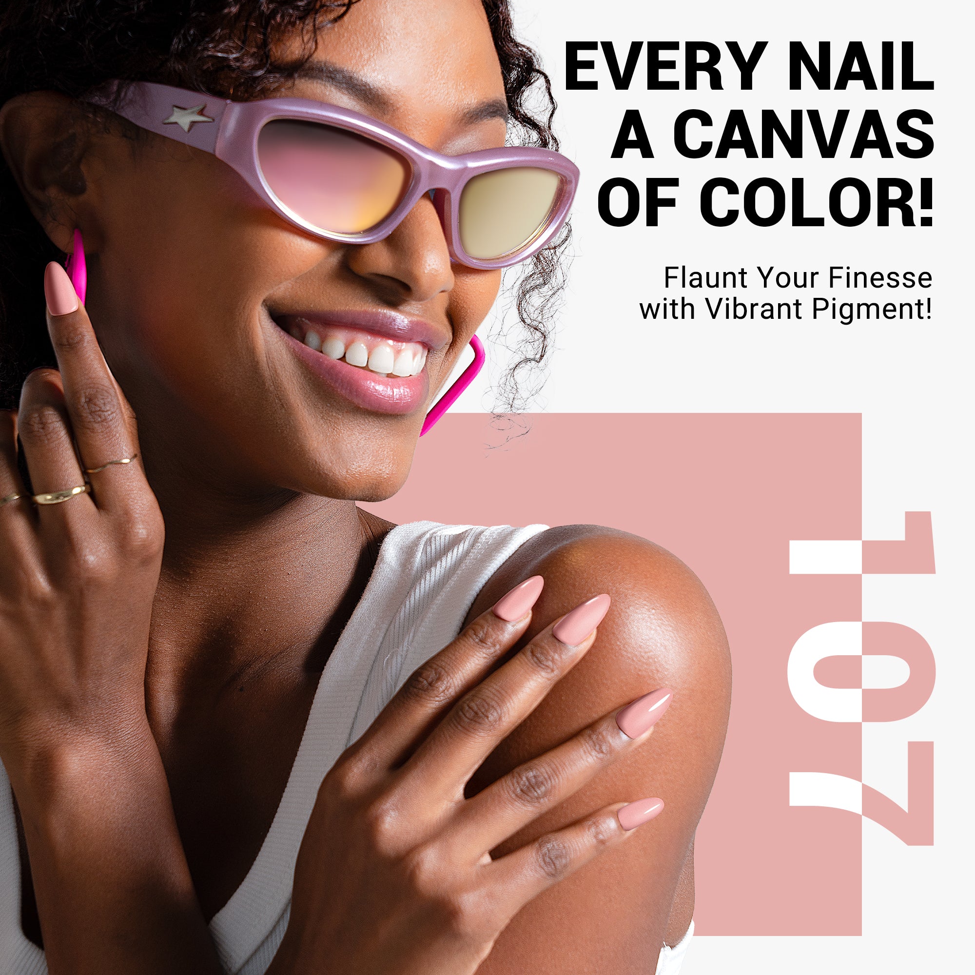 107 Knitted Almond Nude - TPO-Free Thick Gel Nail Polish(15ml) - Image 4