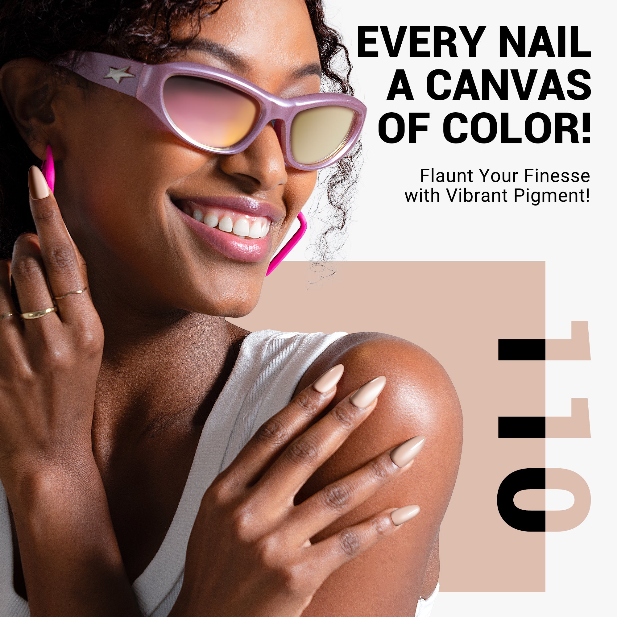 110 Sand Nude - TPO-Free Thick Gel Nail Polish(15ml) - Image 5