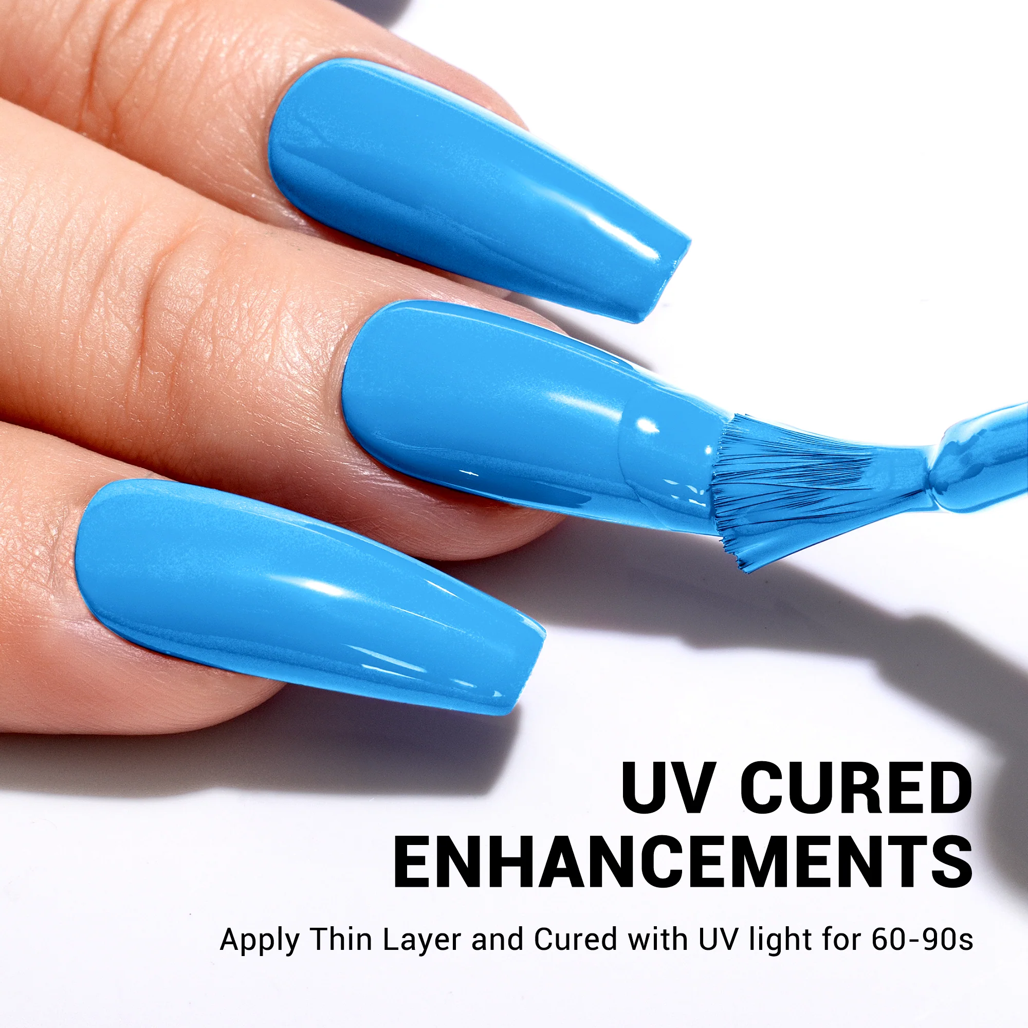 120 Pool Blue - TPO-Free Thick Gel Nail Polish(15ml) - Image 5