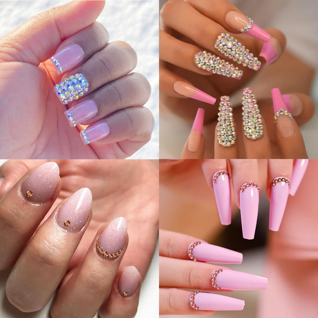 1440Pcs Multi-faceted Nail Rhinestones - Image 7