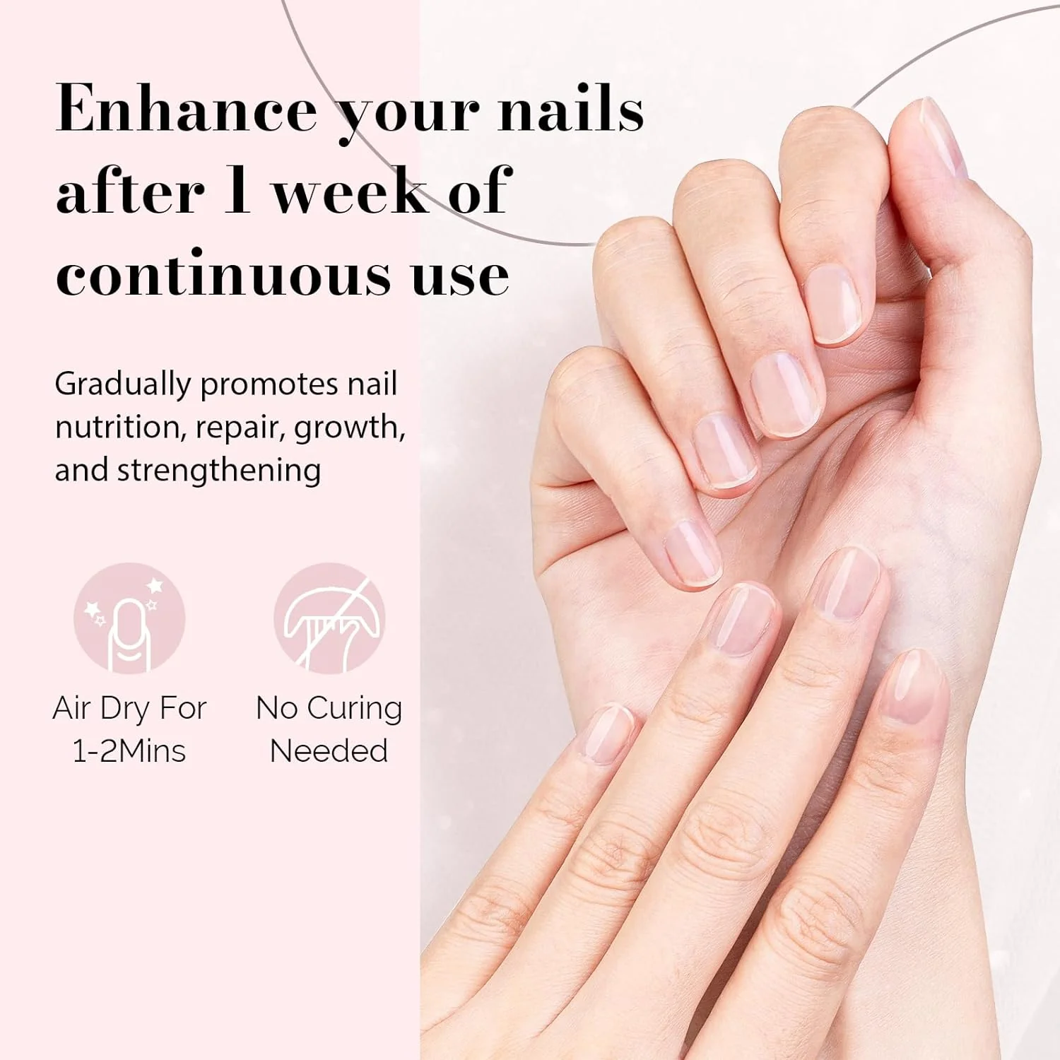 15ml Clear Nail Strengthener Gel - Image 5