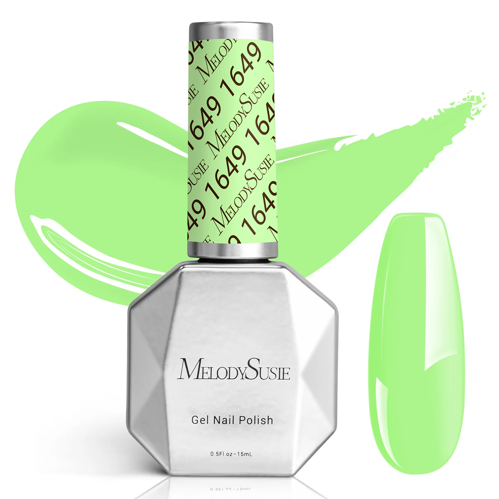 1649 Lime Green - TPO-Free Faster UV Curing Gel Nail Polish(15ml)