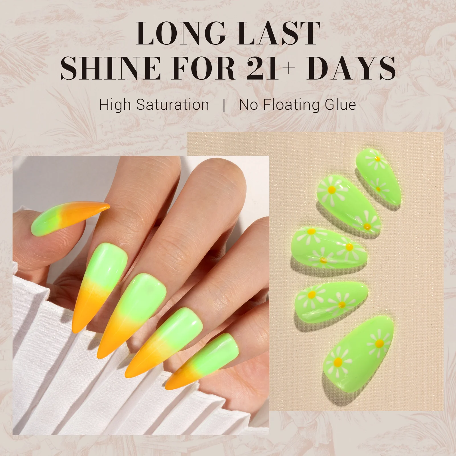 1649 Lime Green - TPO-Free Faster UV Curing Gel Nail Polish(15ml) - Image 4