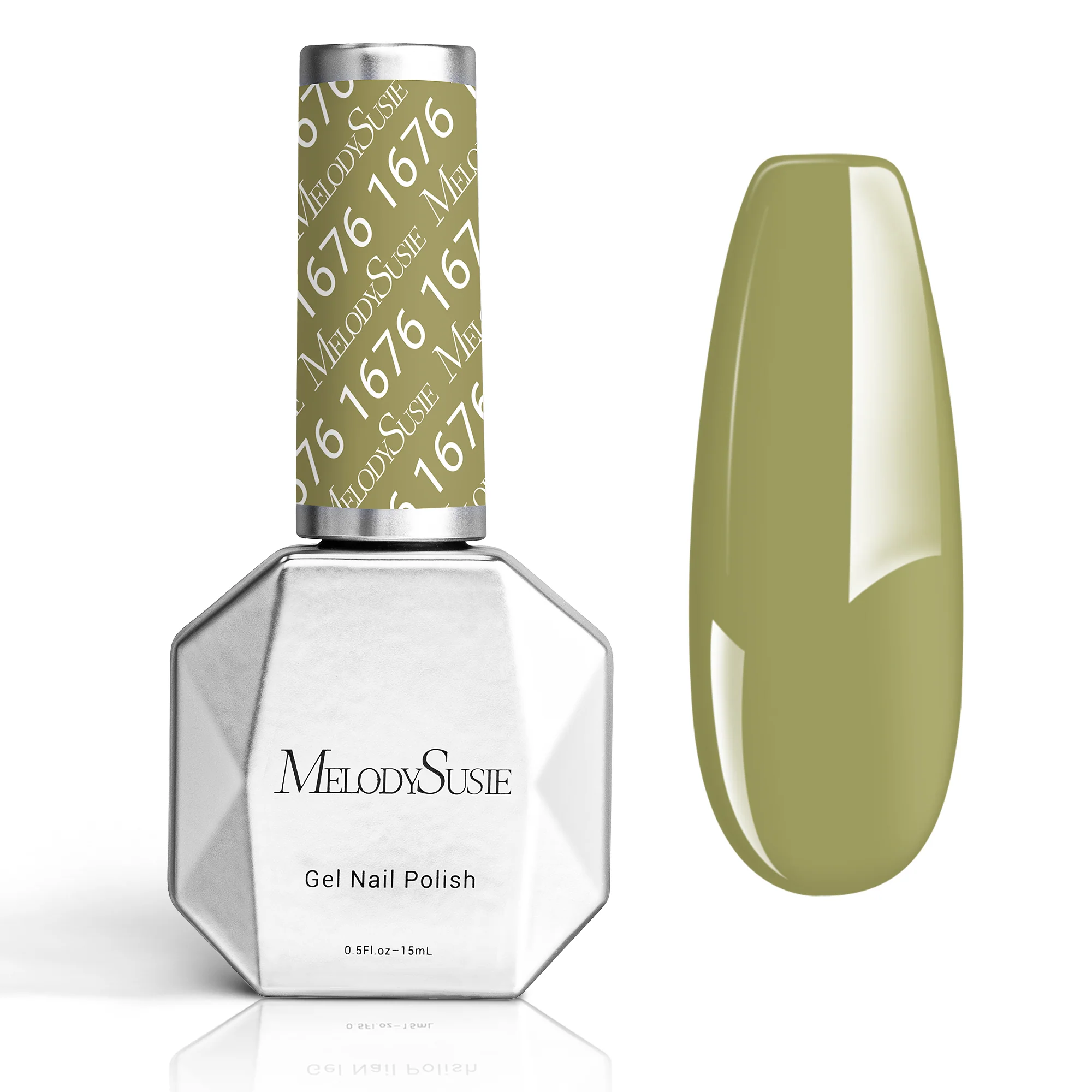 1676 Camping Green - TPO-Free Thick Gel Nail Polish(15ml)