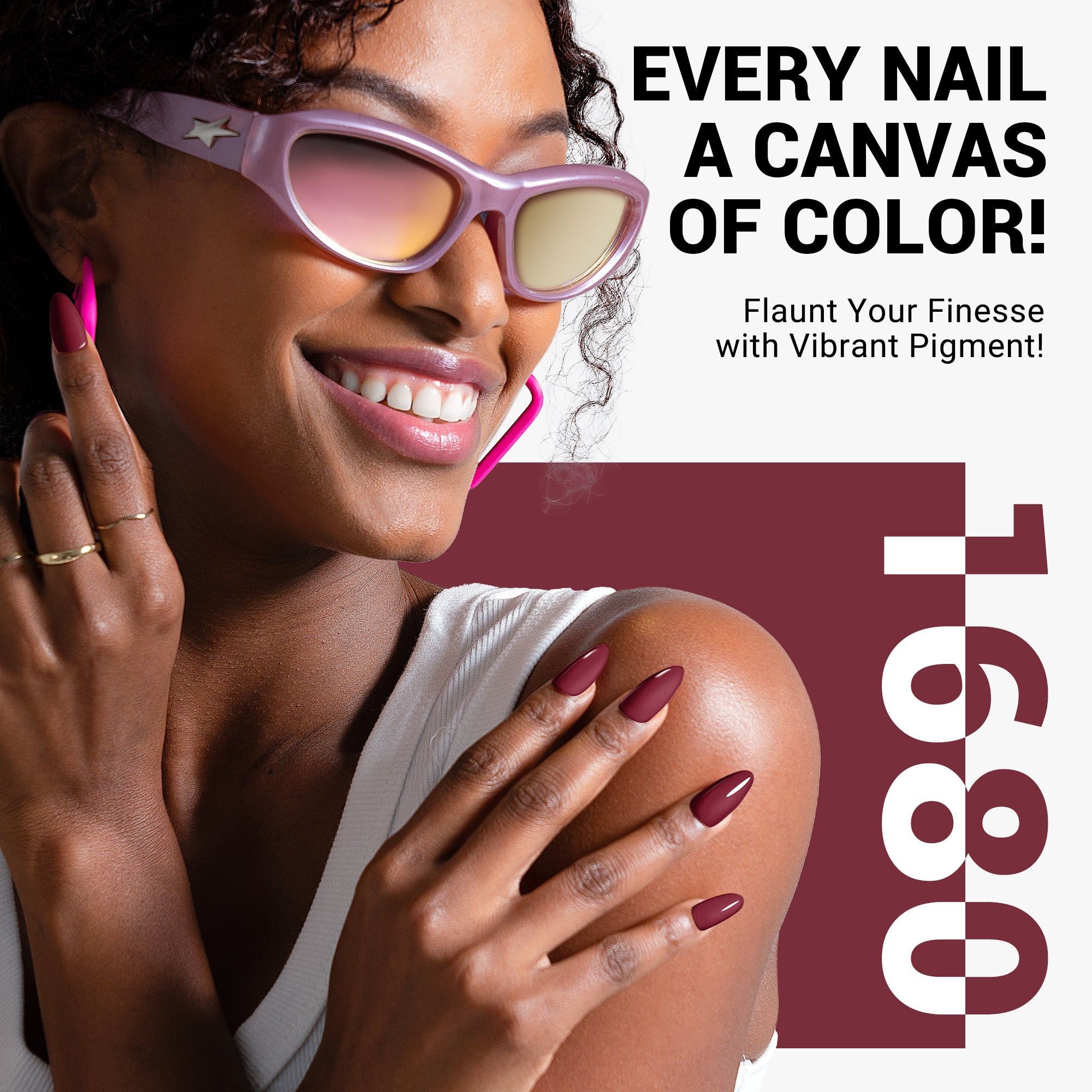 1680 Crimson Knit - TPO-Free Thick Gel Nail Polish(15ml) - Image 4