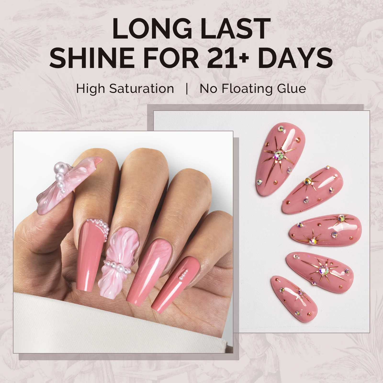 1758 Retro Smoke Pink - TPO-Free Faster UV Curing Gel Nail Polish 0.5 fl oz/15ml - Image 4