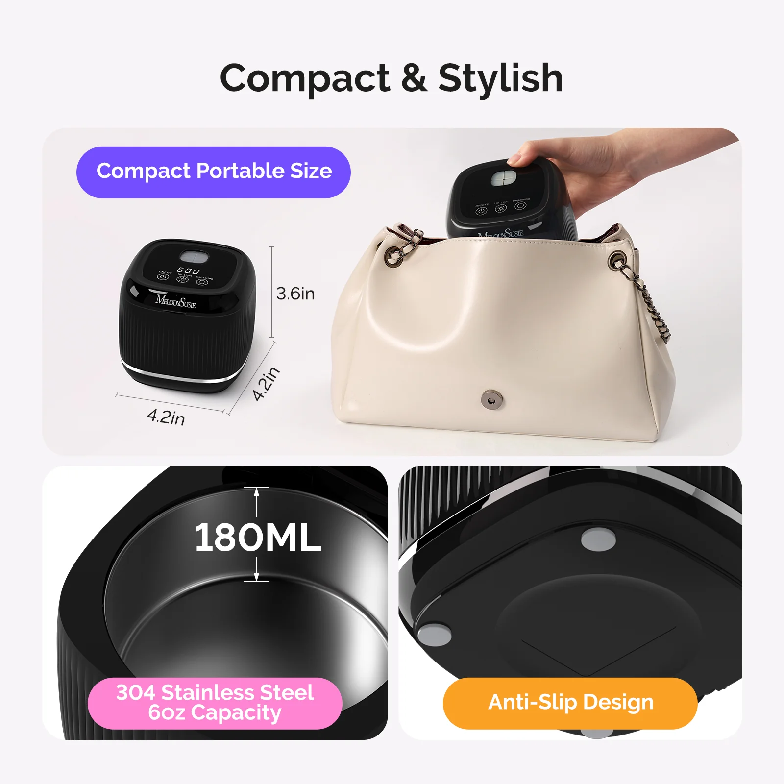 2 in 1 Ultrasonic Cleaner Machine for Manicure - Image 14
