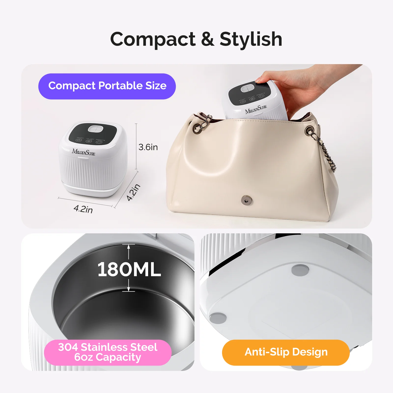 2 in 1 Ultrasonic Cleaner Machine for Manicure - Image 22
