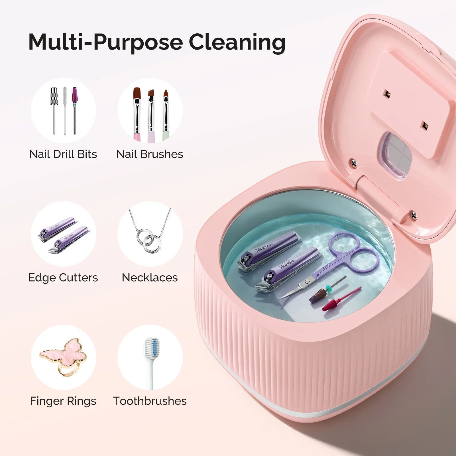 2 in 1 Ultrasonic Cleaner Machine for Manicure - Image 6