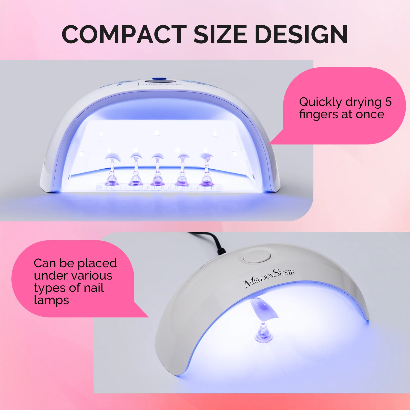 2 Sets Acrylic Magnetic Nail Stand - Image 4