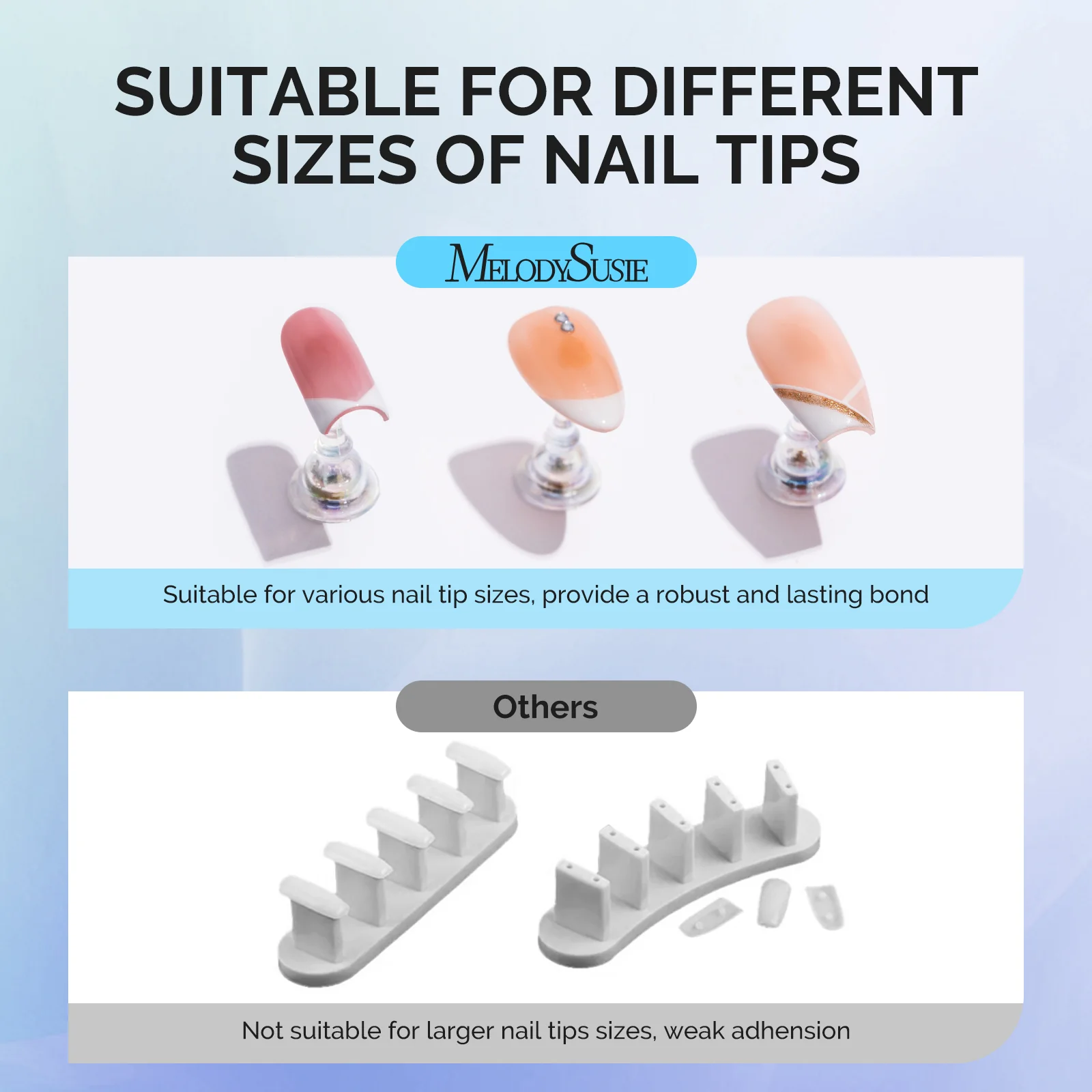 2 Sets Blue Acrylic Magnetic Nail Stand - Image 5