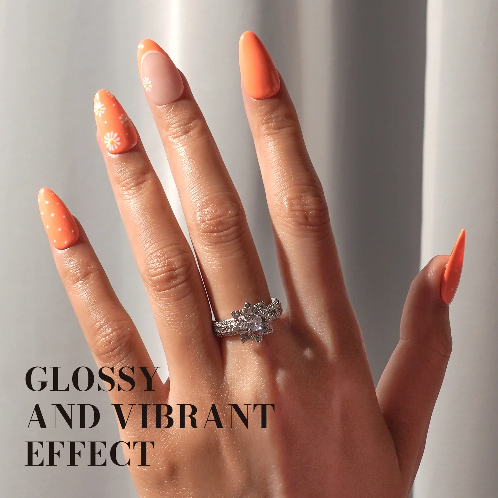 227 Light Orange - TPO-Free Faster UV Curing Gel Nail Polish 0.5 fl oz/15ml - Image 5