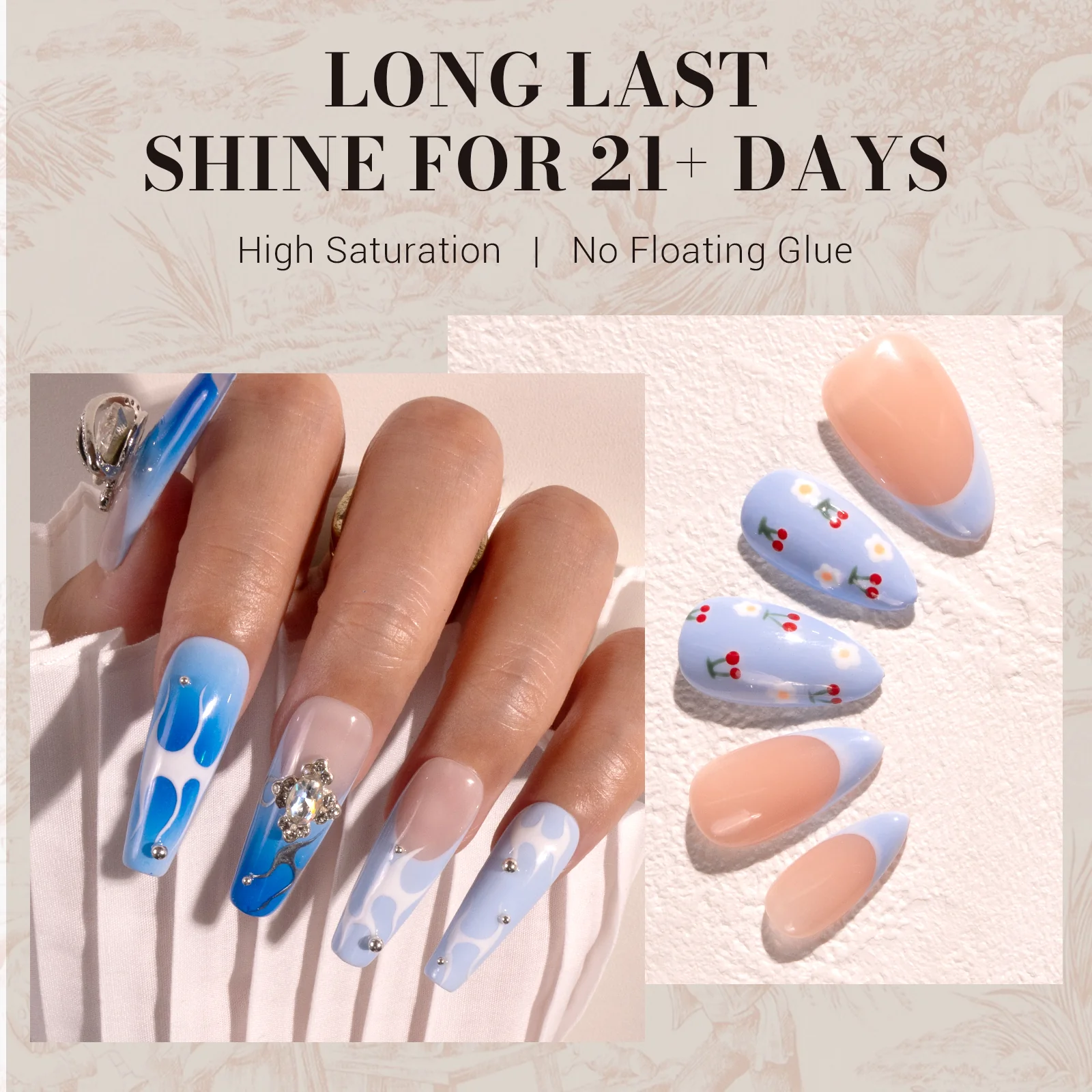 253 Light Blue - TPO-Free Faster UV Curing Gel Nail Polish 0.5 fl oz/15ml - Image 4