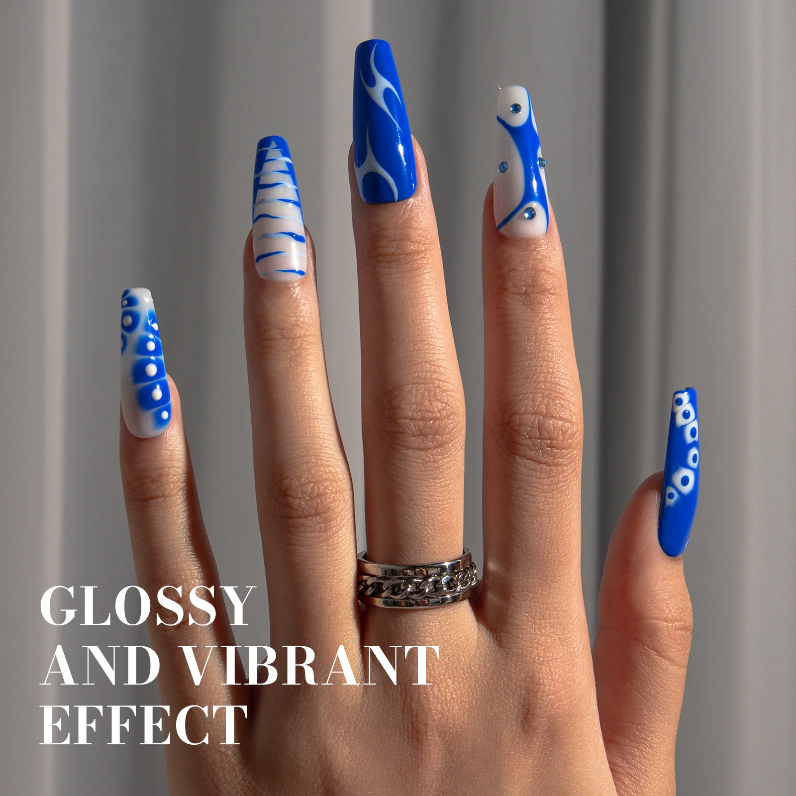 269 Royal Blue - TPO-Free Faster UV Curing Gel Nail Polish 0.5 fl oz/15ml - Image 5