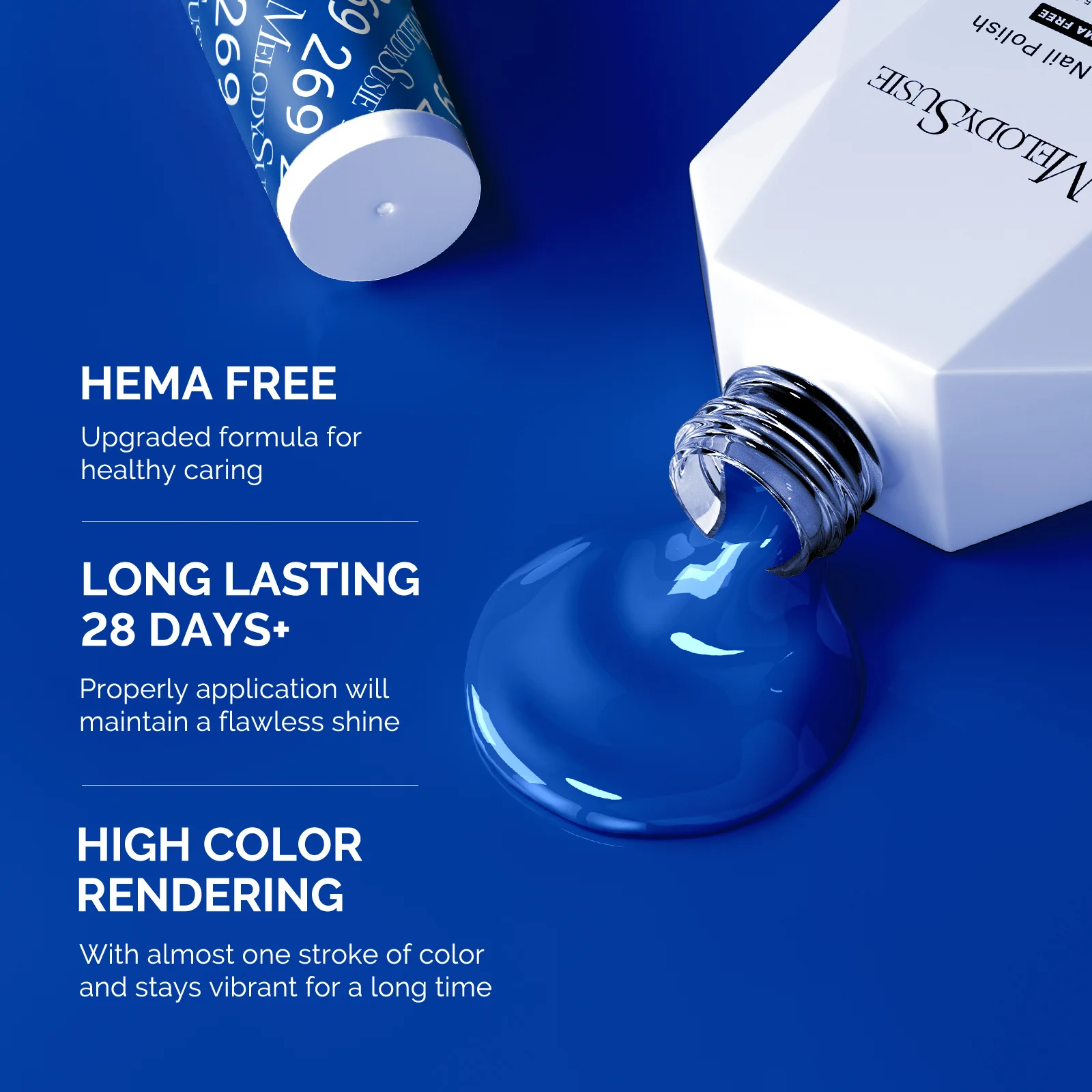 269 Royal Blue - HEMA-Free Gel Nail Polish 0.5 fl oz/15ml - Image 3