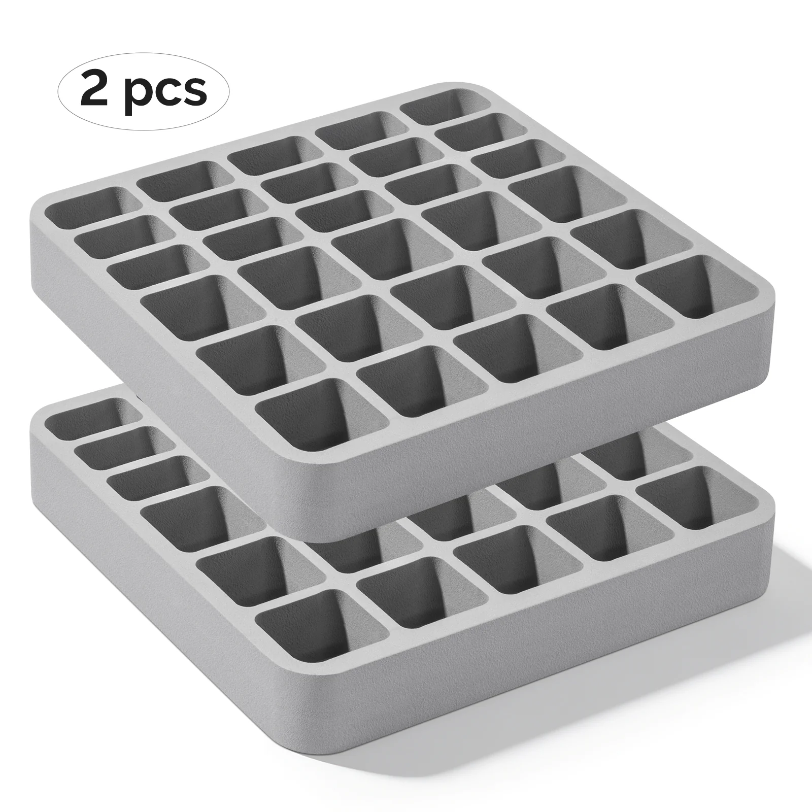 2Pcs Nail Gel Polish Organizer Holder Foam Pad with Slots