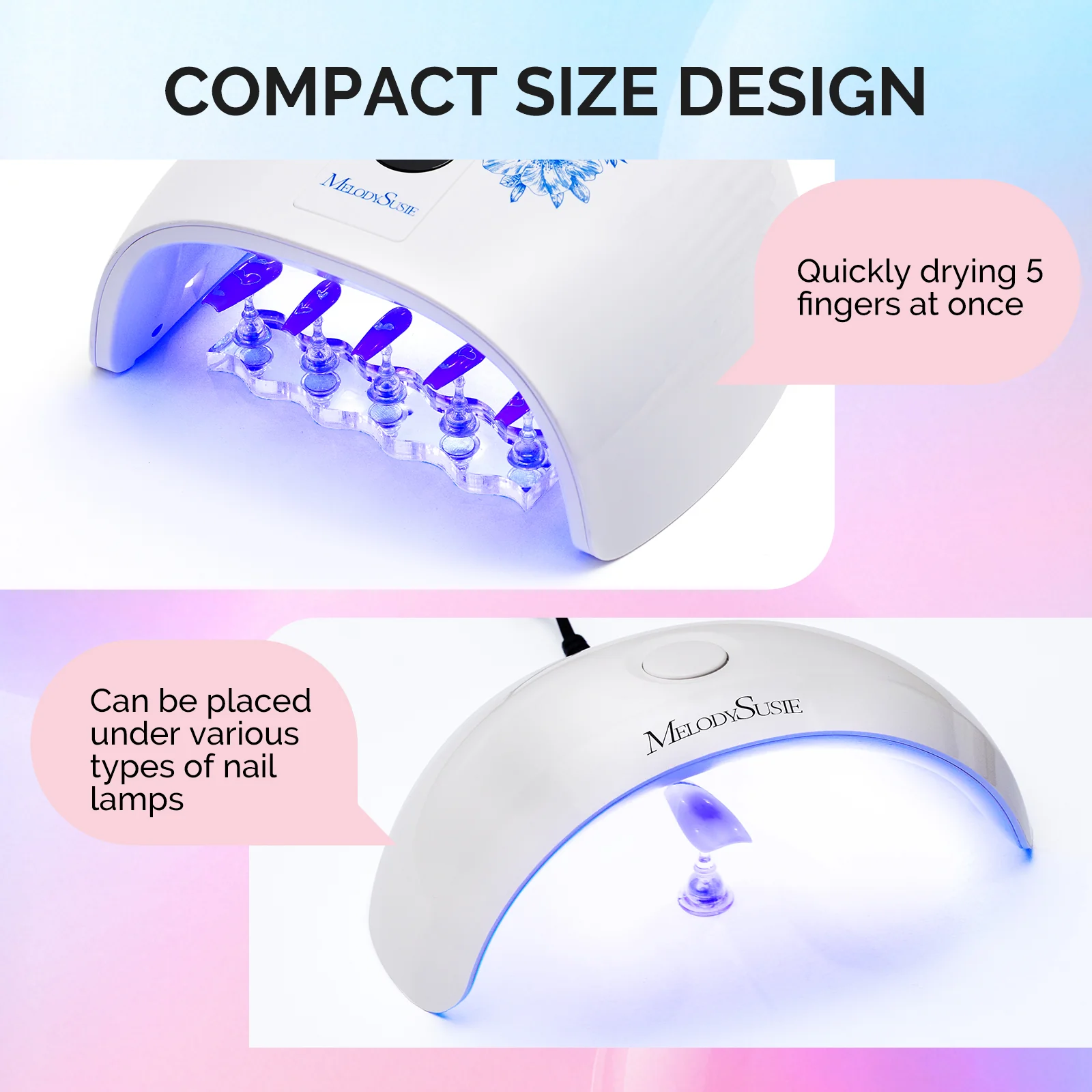 3 Sets Blue Acrylic Magnetic Nail Stand - Image 3