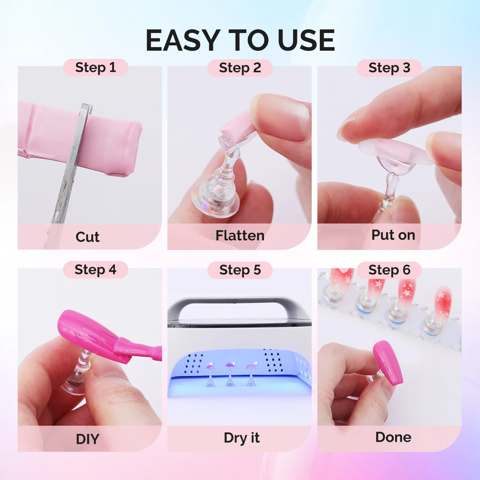 3 Sets Blue Acrylic Magnetic Nail Stand - Image 6