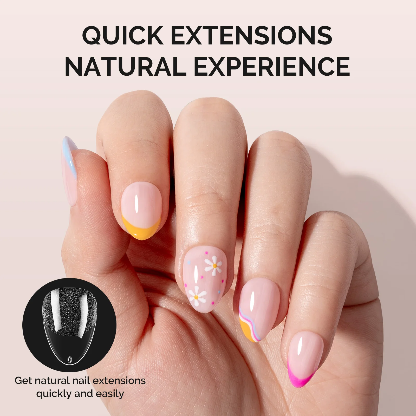 300Pcs Half Matte Clear Acrylic Full Cover Nail Tips - Image 2