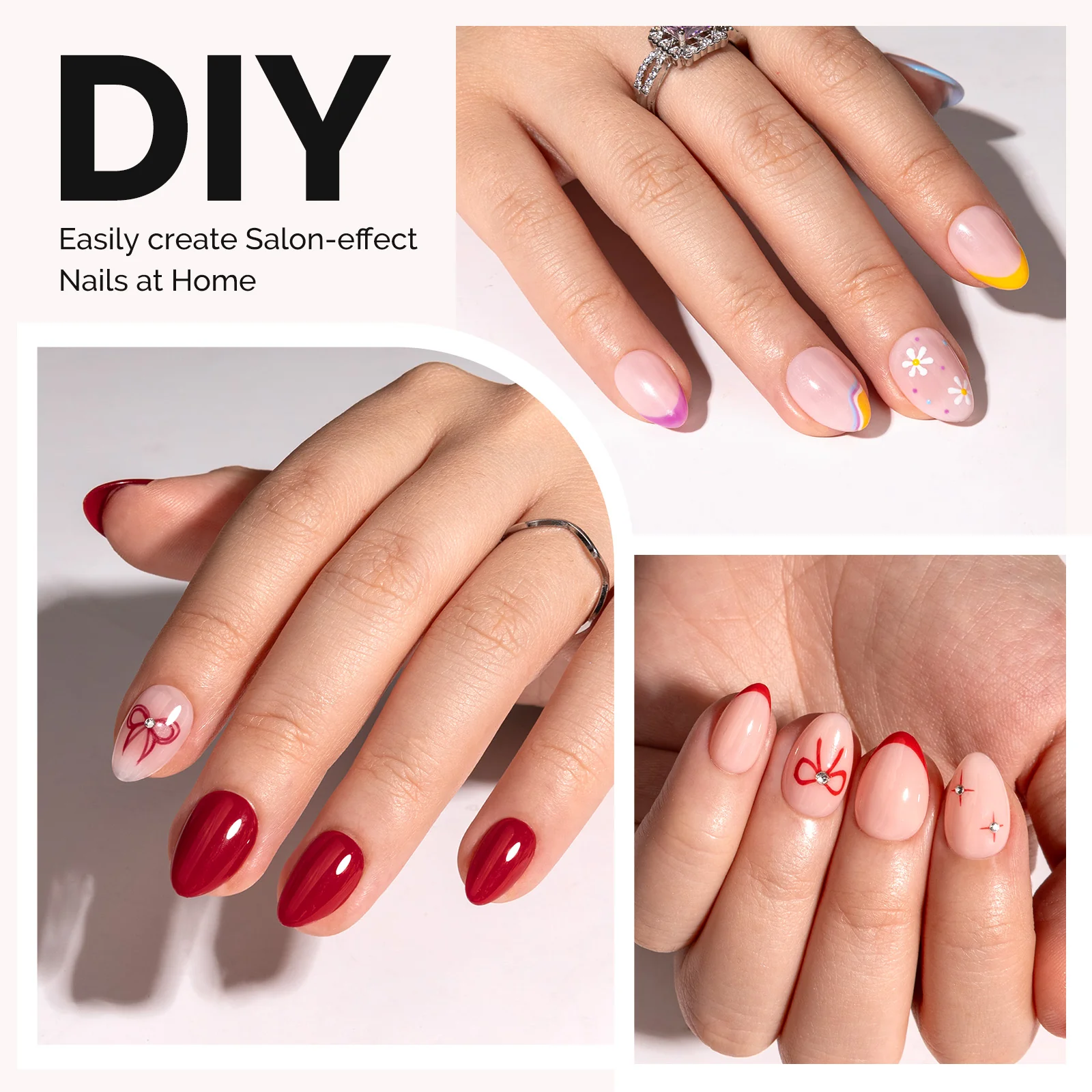 300Pcs Half Matte Clear Acrylic Full Cover Nail Tips - Image 7