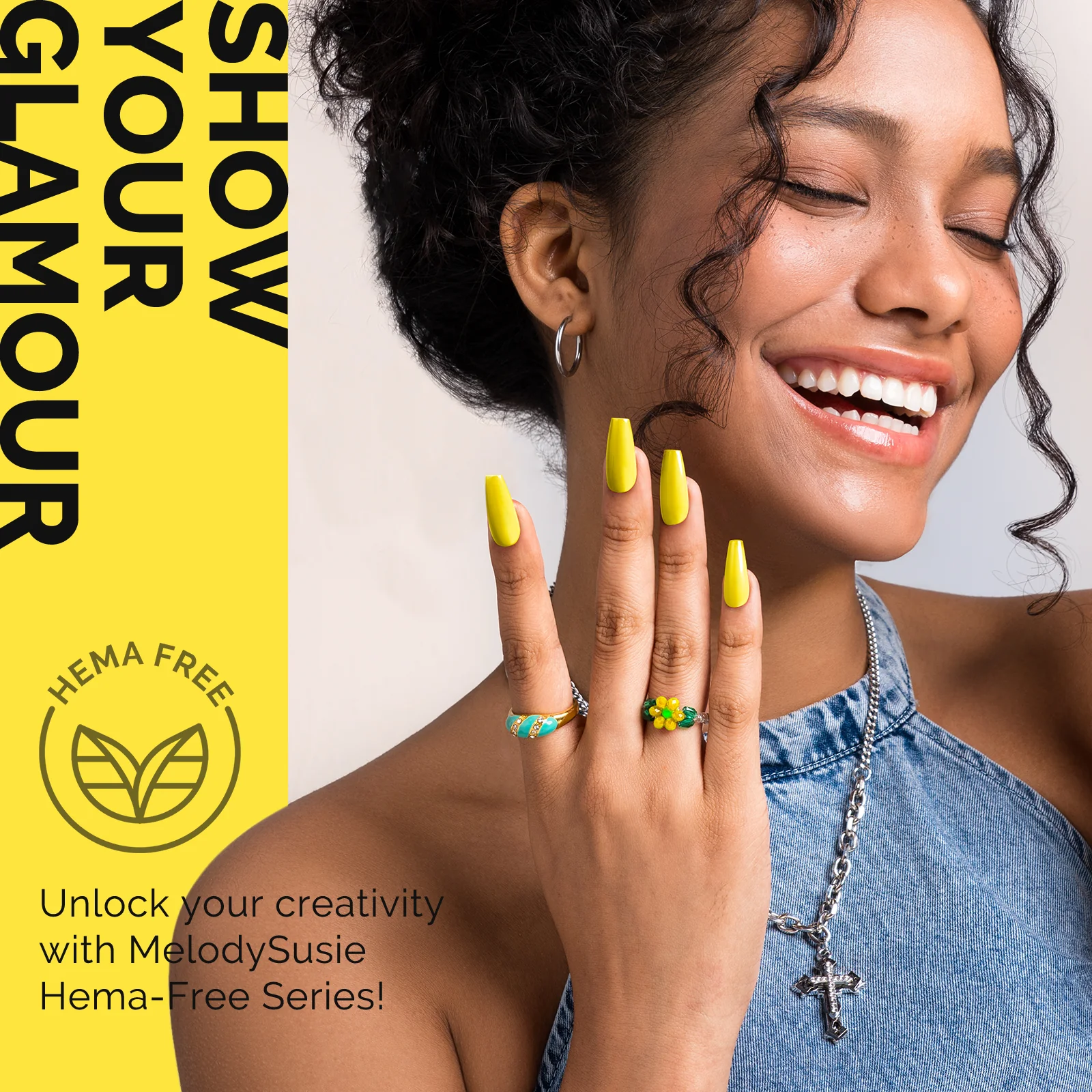 301 Lemonade Yellow - HEMA-Free Gel Nail Polish 0.5 fl oz/15ml - Image 4