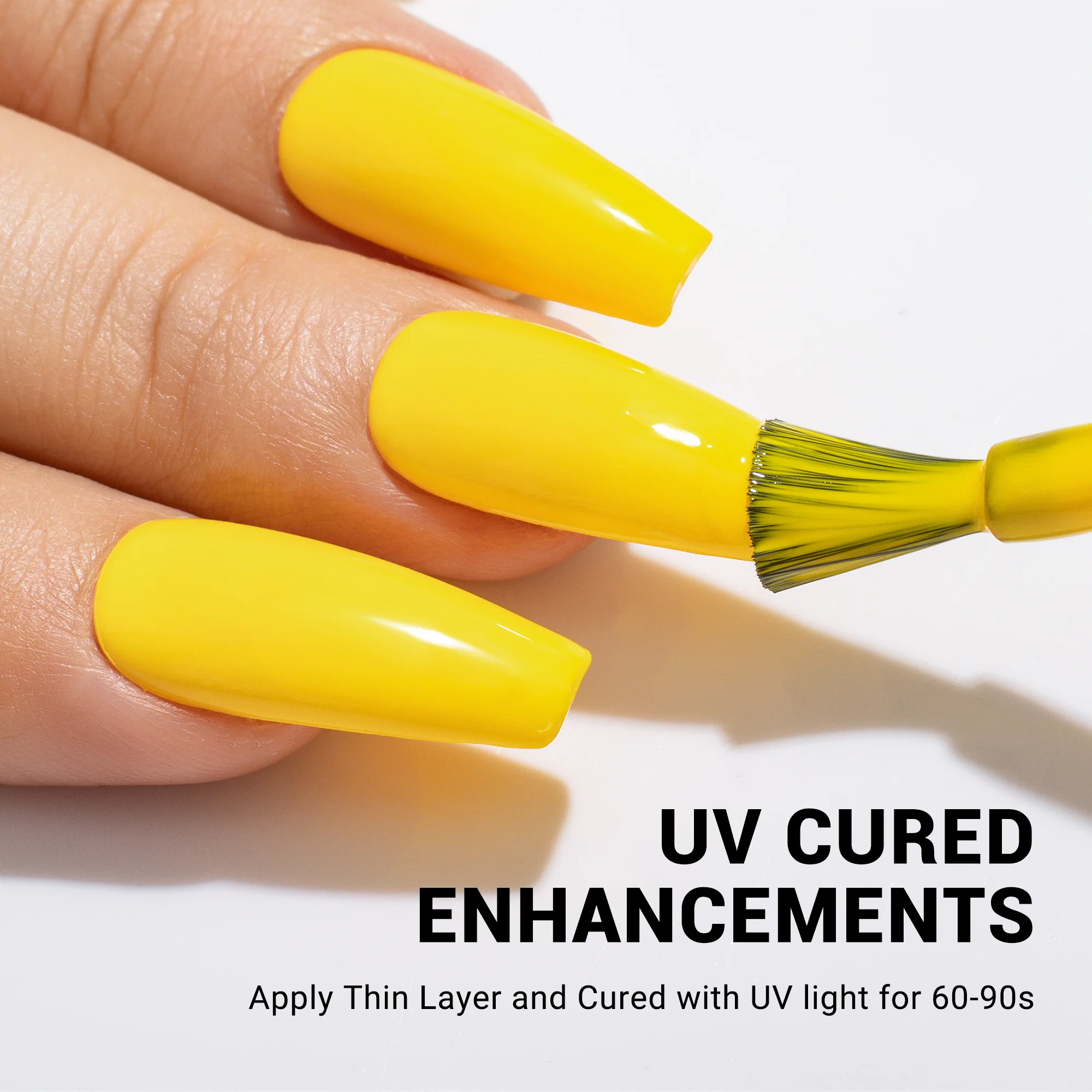 302 Almond Yellow - TPO-Free Thick Gel Nail Polish(15ml) - Image 3