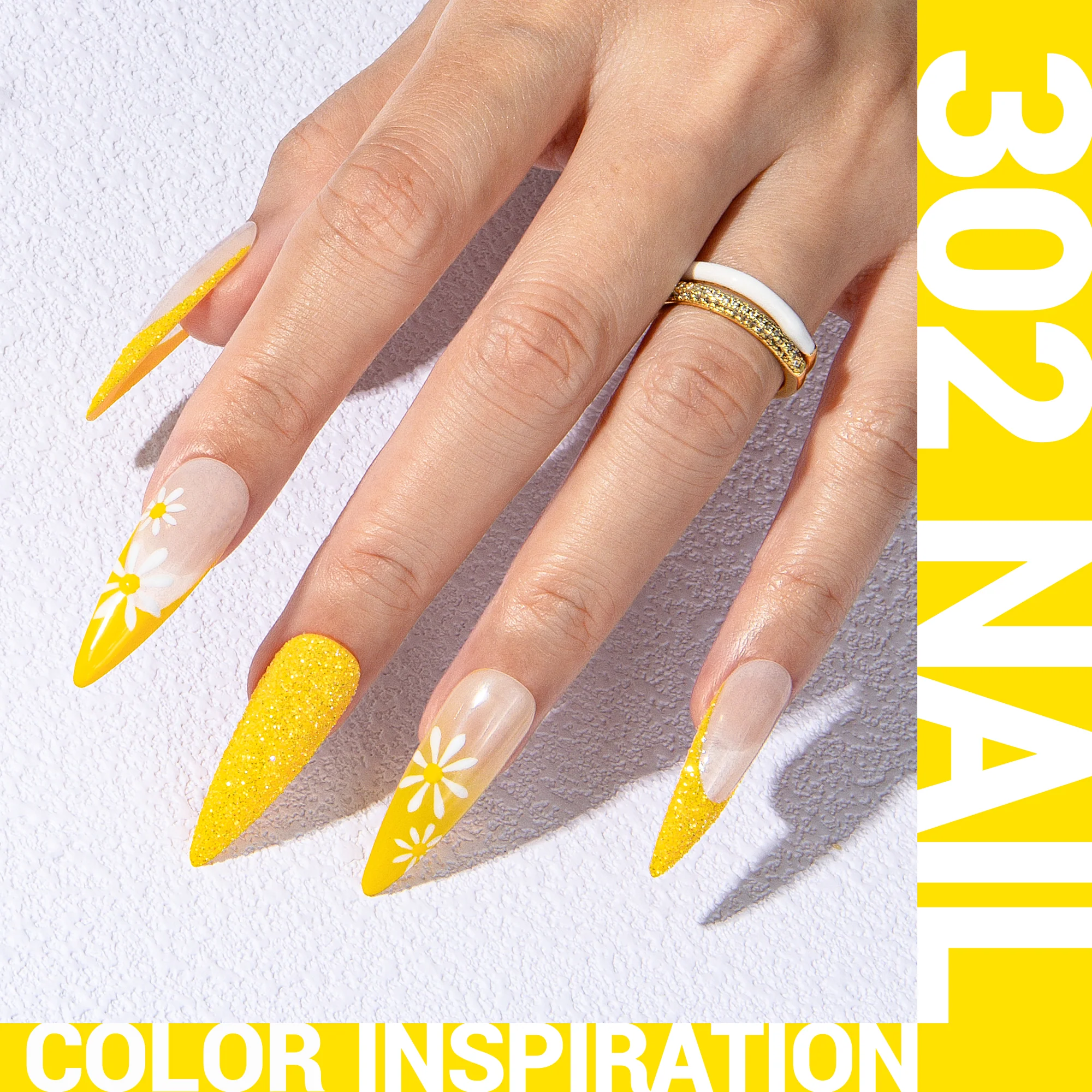 302 Almond Yellow - TPO-Free Thick Gel Nail Polish(15ml) - Image 4