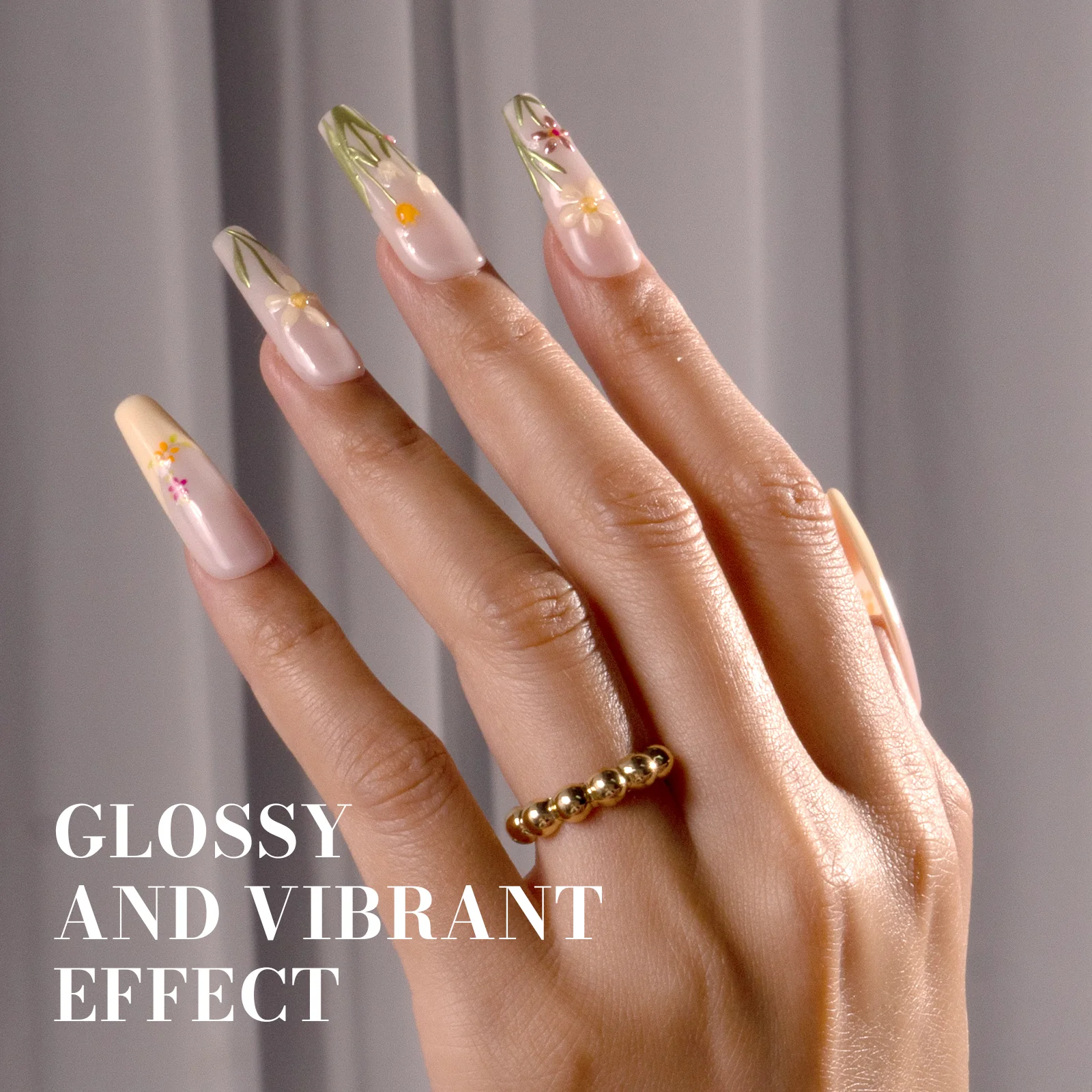 310 Creamy Yellow - TPO-Free Faster UV Curing Gel Nail Polish 0.5 fl oz/15ml - Image 5