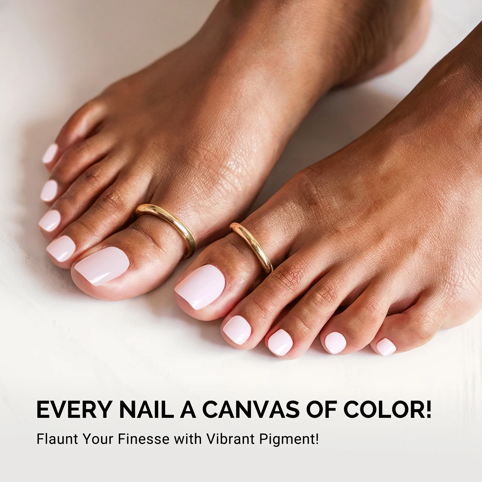 32Pcs Semi Cured Gel Toe Nail Strips - Image 6