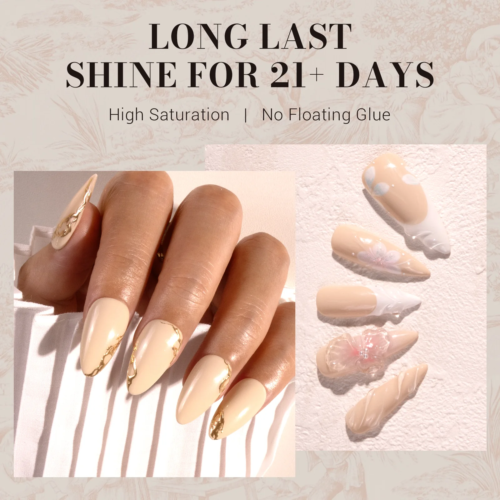 373 Beige - TPO-Free Faster UV Curing Gel Nail Polish 0.5 fl oz/15ml - Image 4