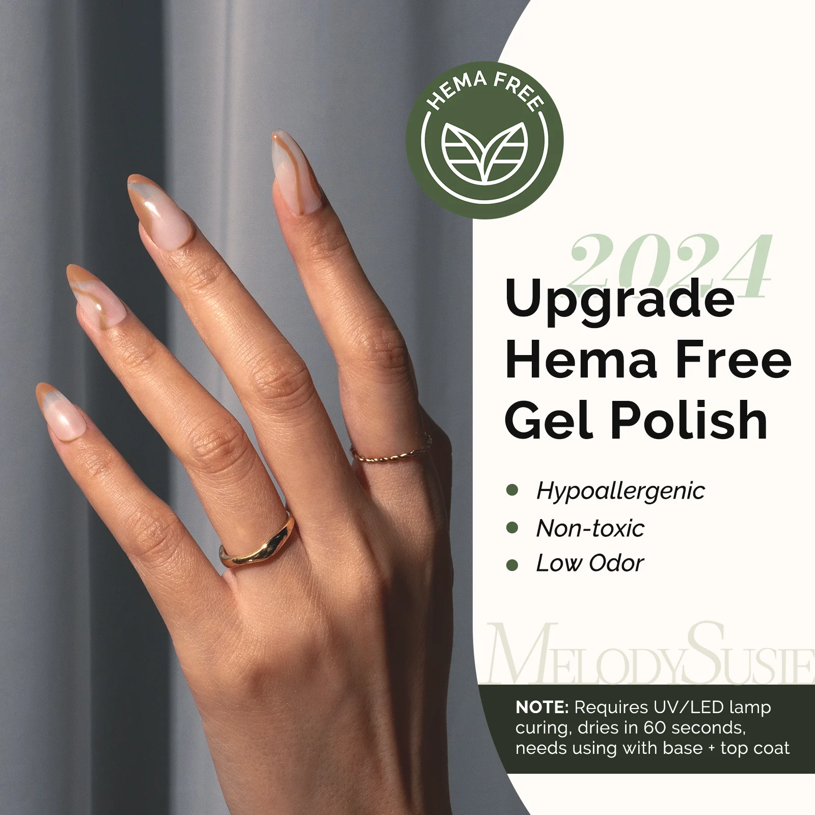 377 Caramel Brown - HEMA-Free Gel Nail Polish 0.5 fl oz/15ml - Image 2