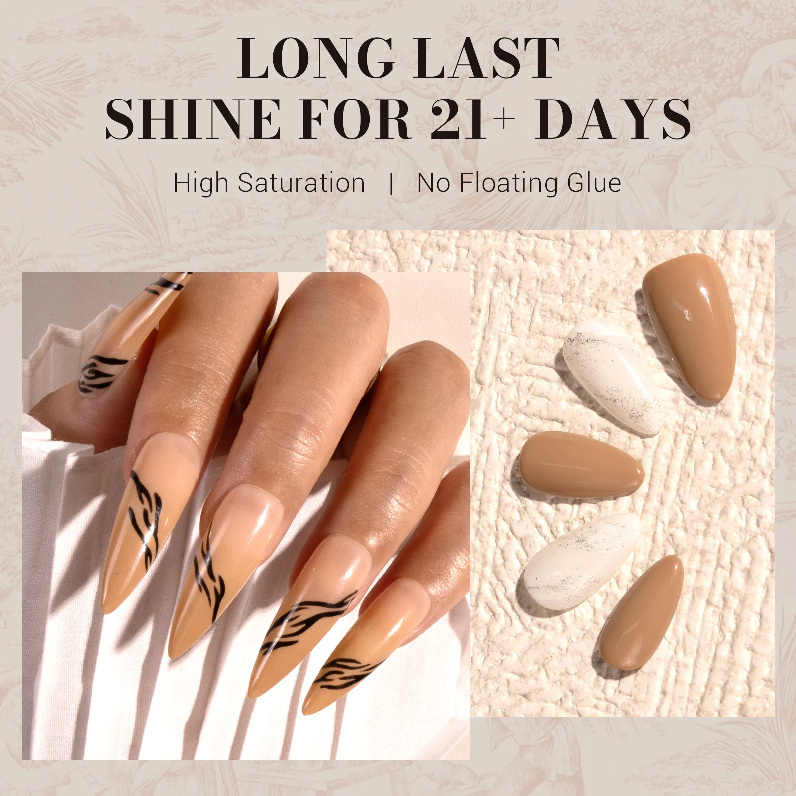 377 Nude Brown - TPO-Free Faster UV Curing Gel Nail Polish 0.5 fl oz/15ml - Image 4